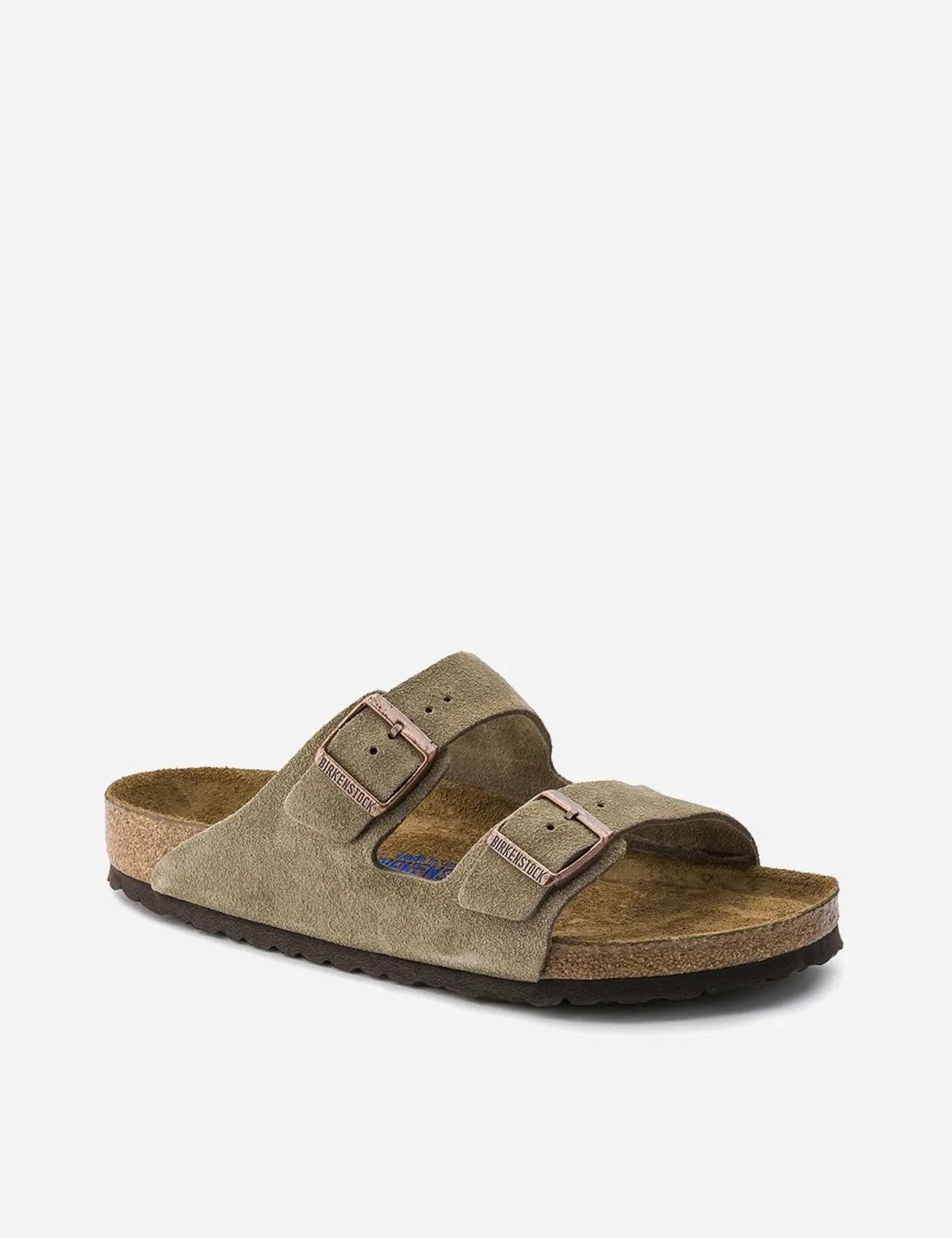 Arizona Regular Suede Sandals - Taupe Brown