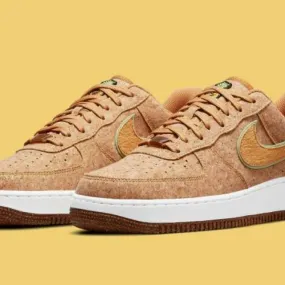 AUTHENTIC NIKE AIR FORCE 1 Happy Pineapple Cork White Br...