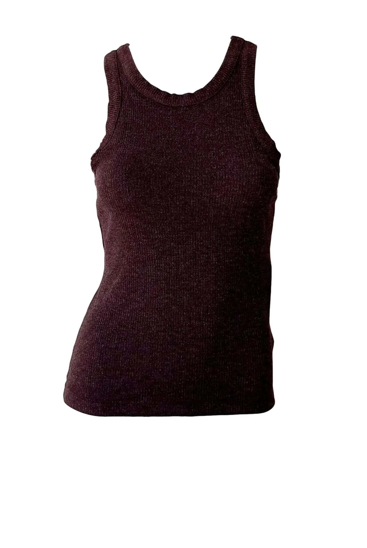 Bailey Rib Tank - Raisin