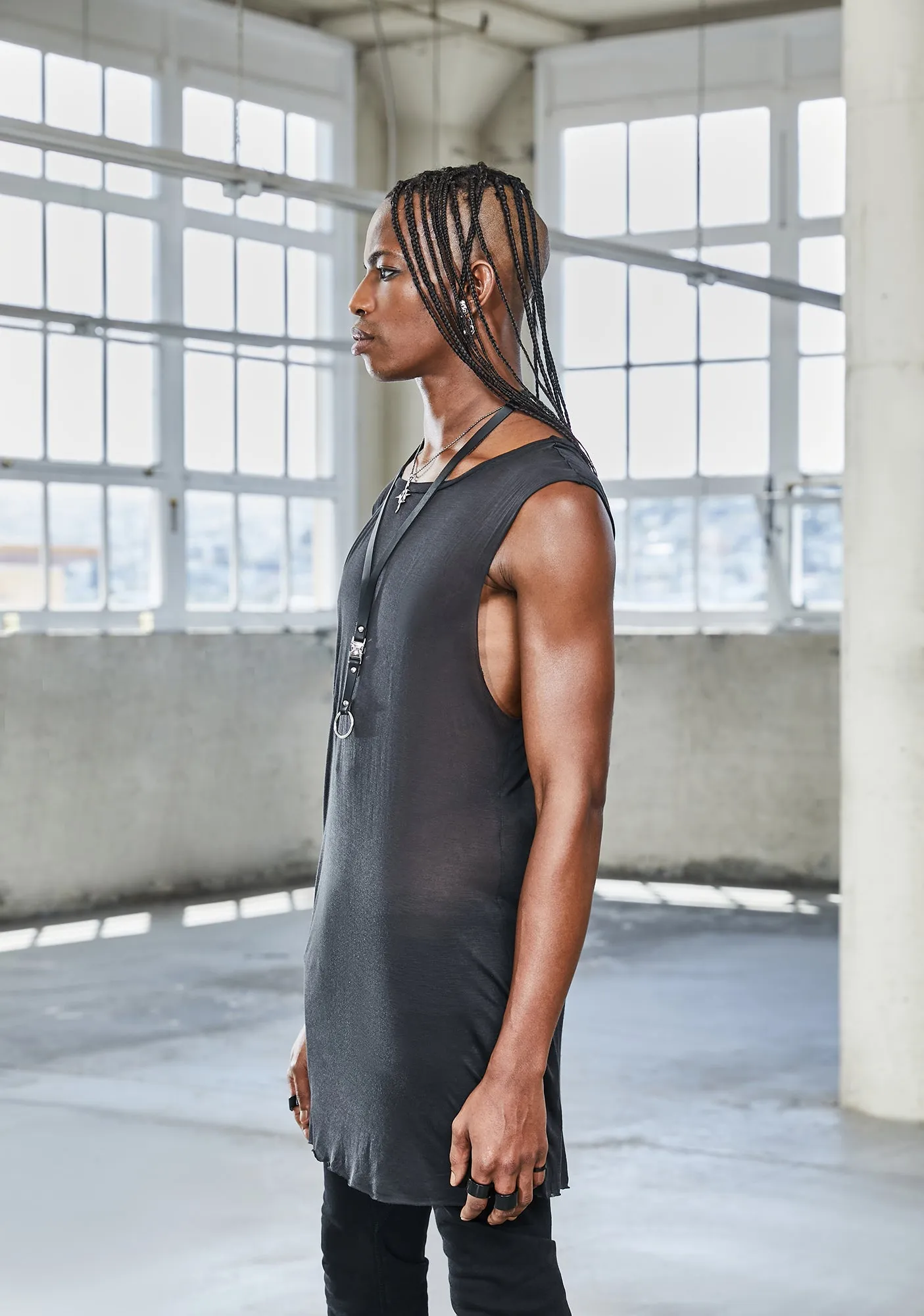 Bassline Sheer Tank Top-