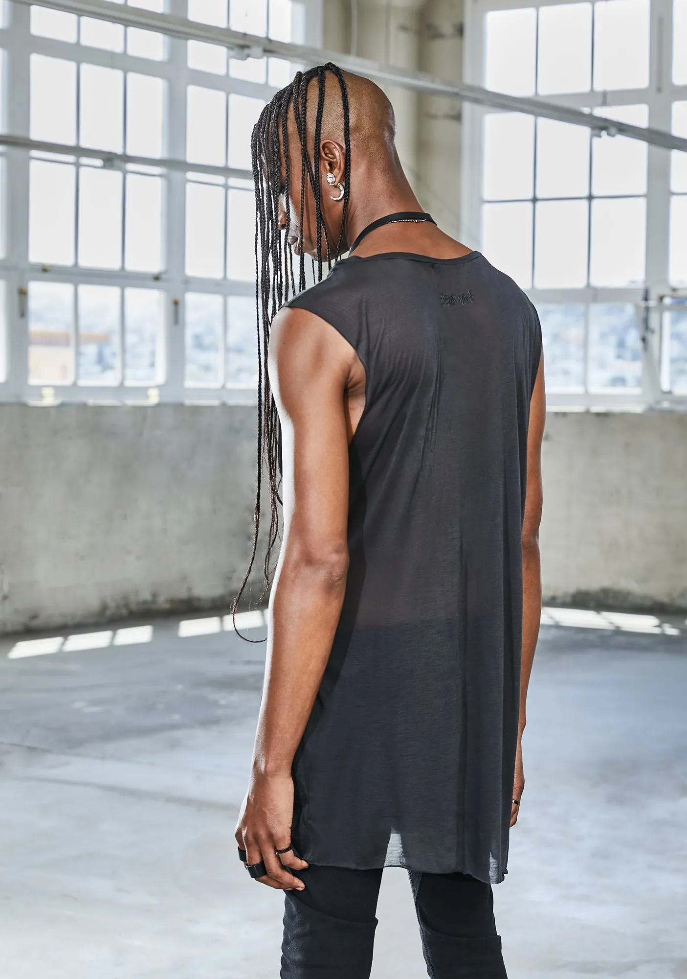 Bassline Sheer Tank Top-