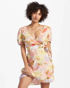 Billabong Hot Tropics Mini Wrap Dress