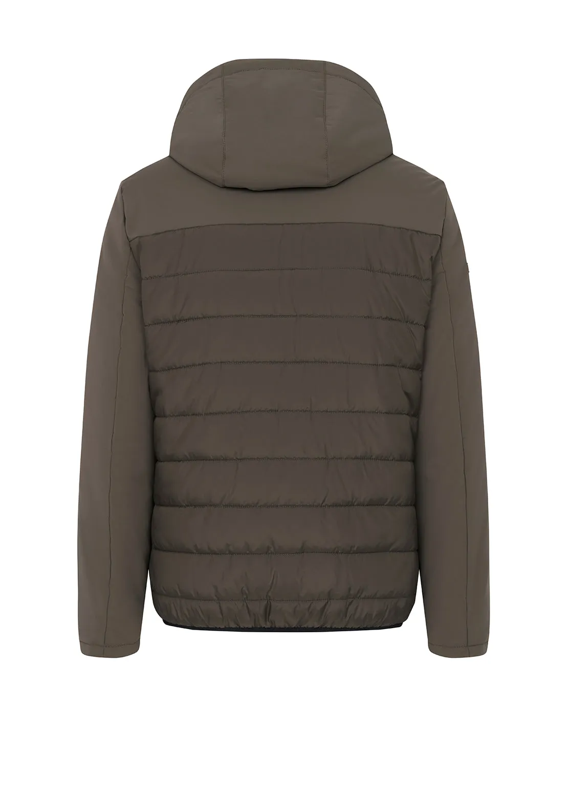 Bugatti Hooded Winter Jacket, Khaki