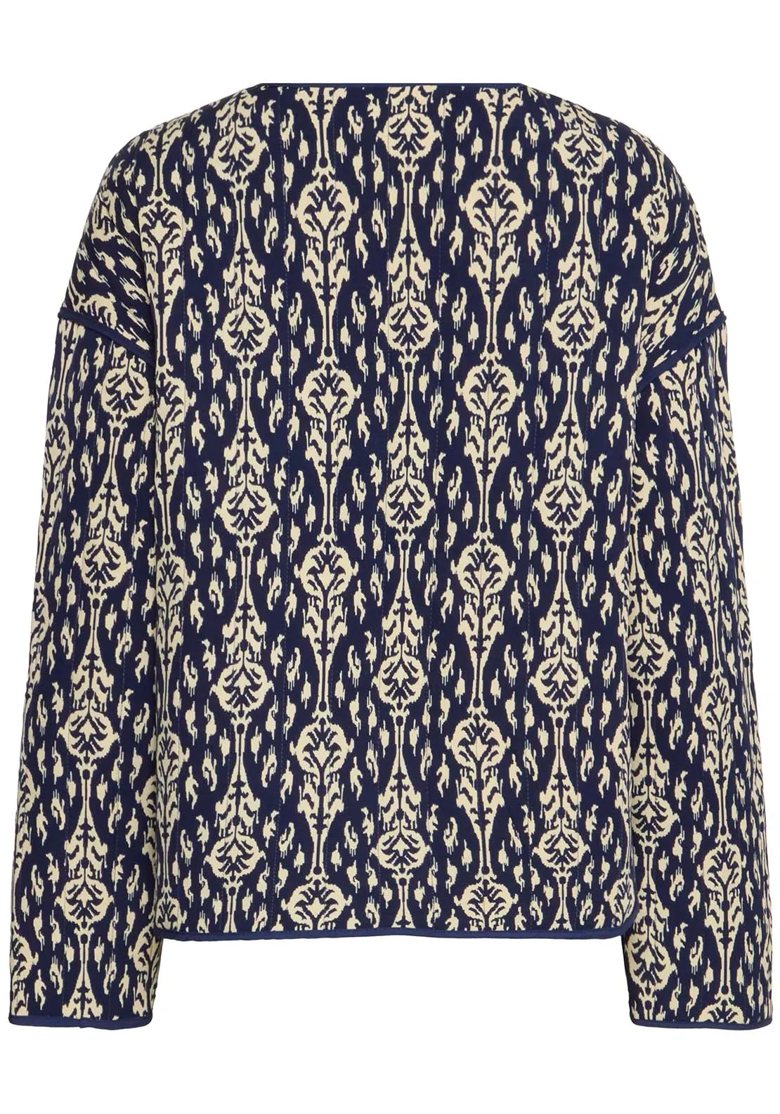 b.young Delight Printed Quilted Jacket, Navy