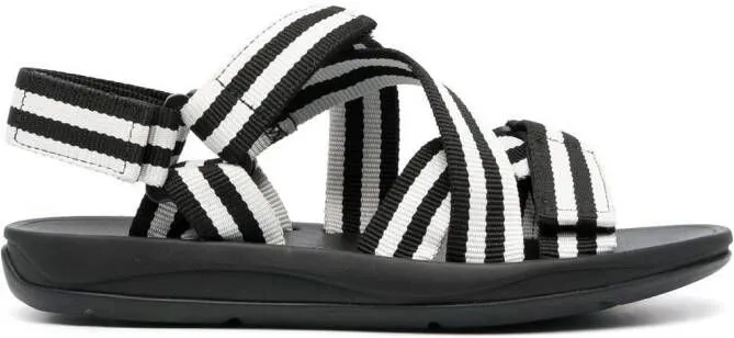 Camper Match stripe-print sandals Black