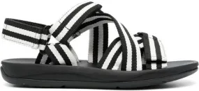 Camper Match stripe-print sandals Black