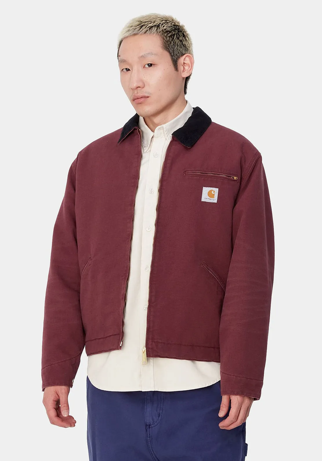 Carhartt WIP OG Detroit Jacket, Malbec Wine & Black