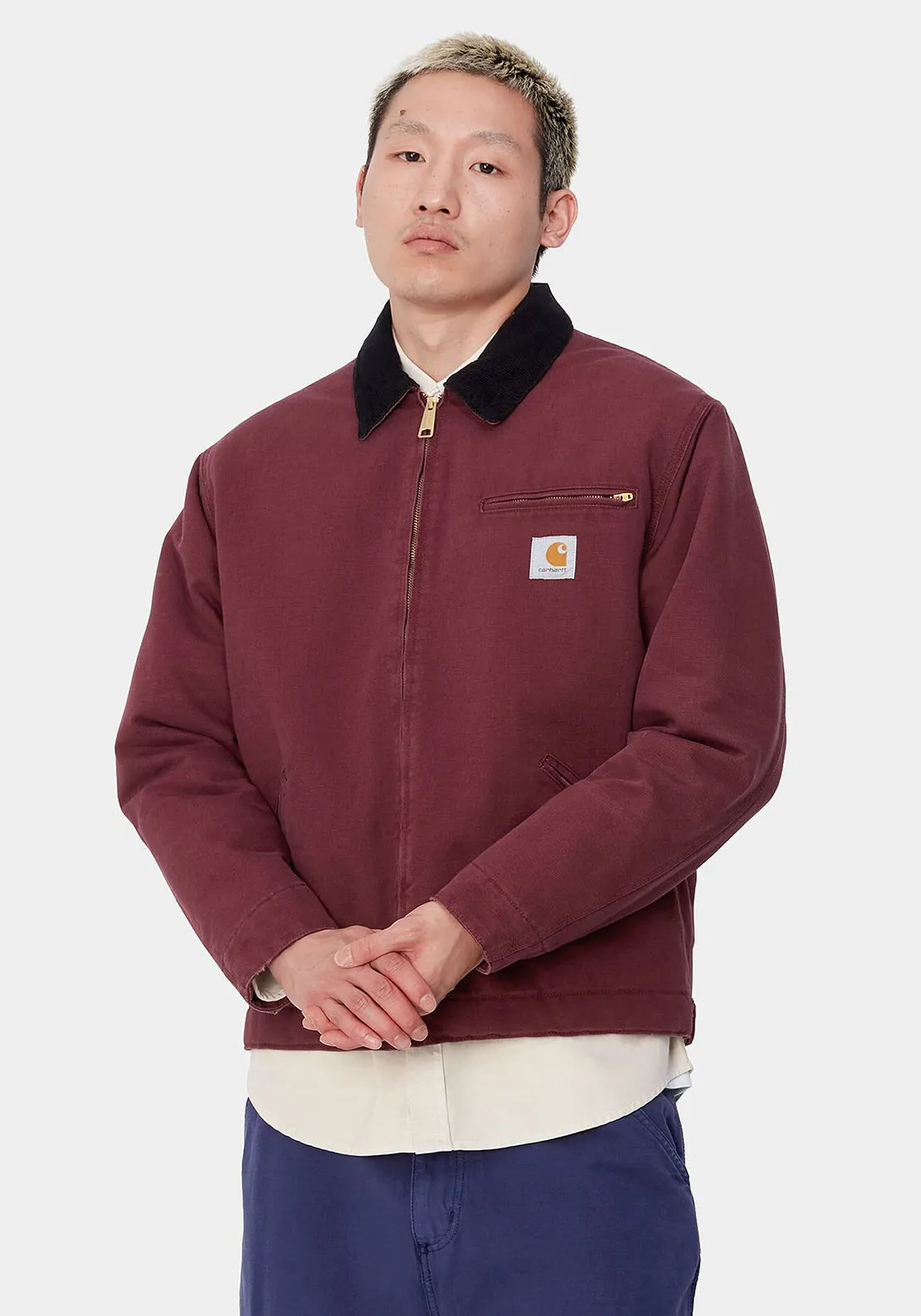 Carhartt WIP OG Detroit Jacket, Malbec Wine & Black