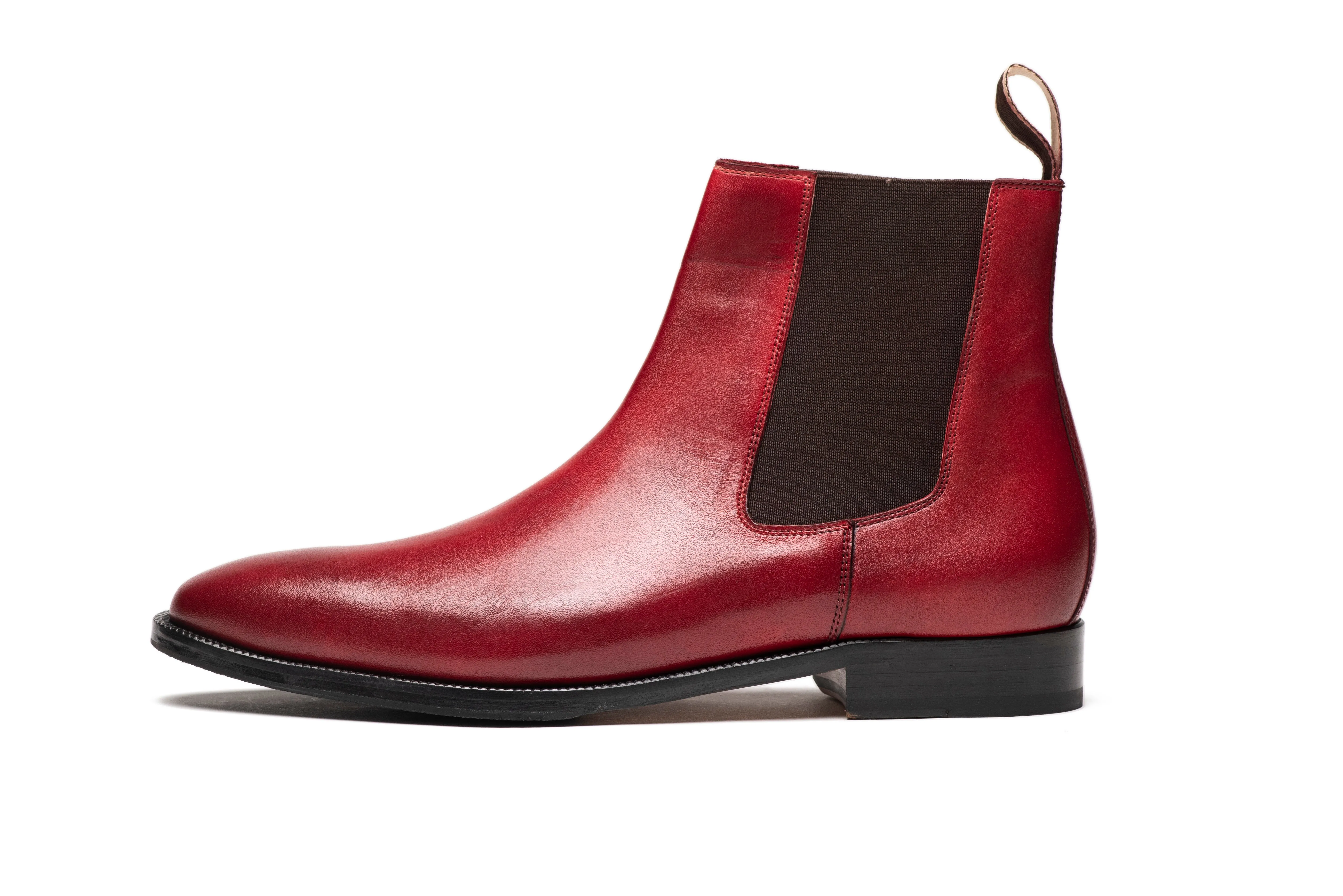 Chisel Toe Chelsea Boot - Dark Oxblood