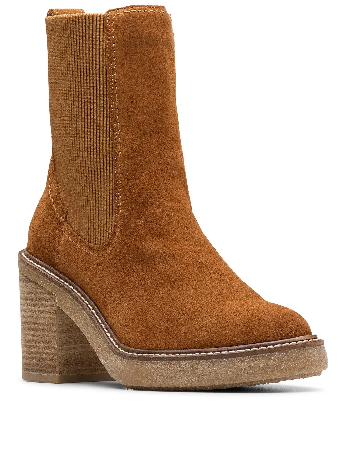 Clarks Cassiano Top Suede Ankle Boot - Brown