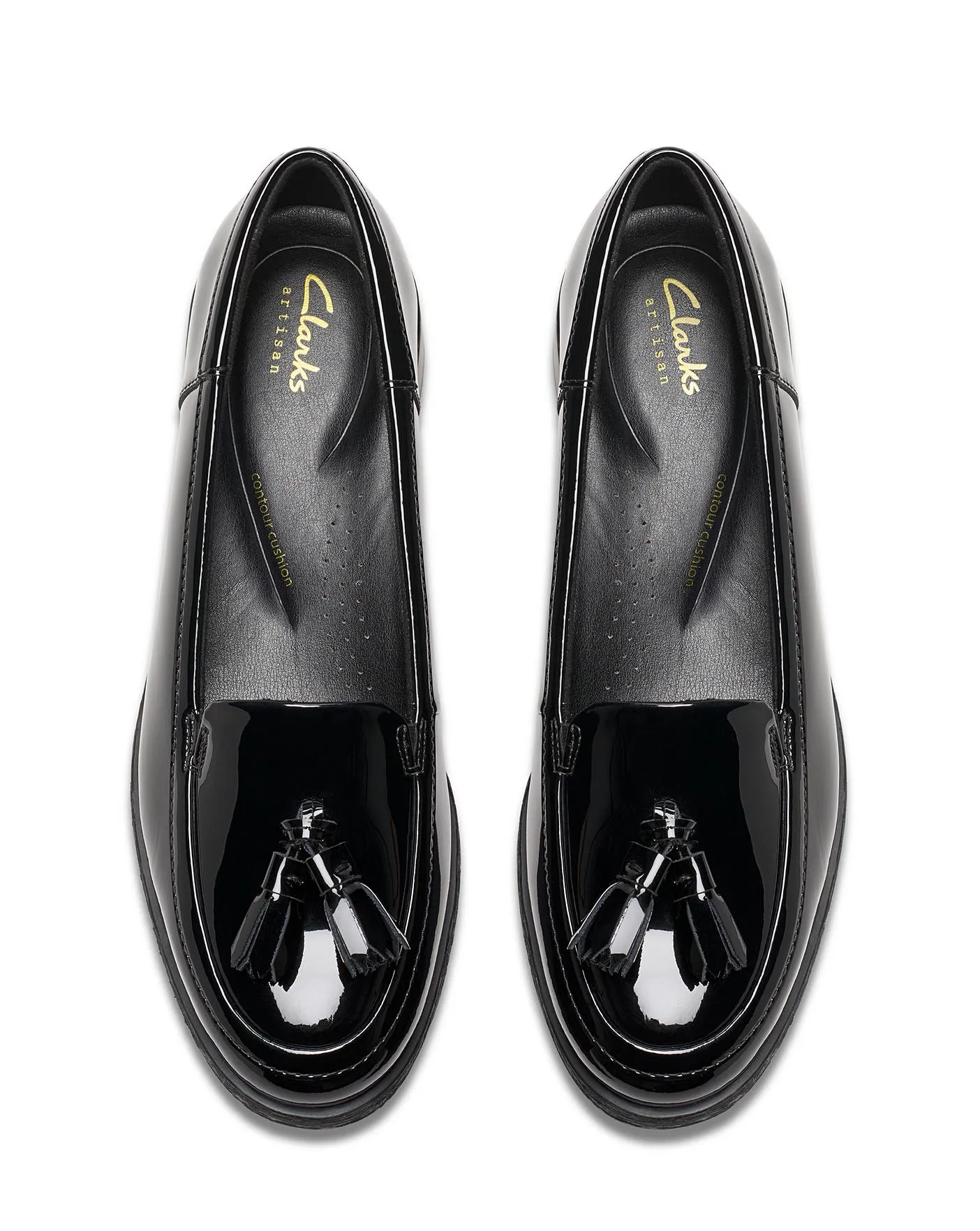 Clarks Havisham Patent Leather Tassel Loafer Wide Fit