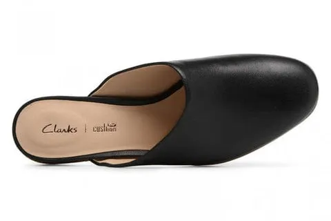 Clarks PURE BLUSH Women's Slip On - Black Leather