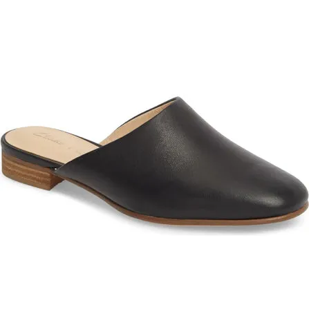 Clarks PURE BLUSH Women's Slip On - Black Leather