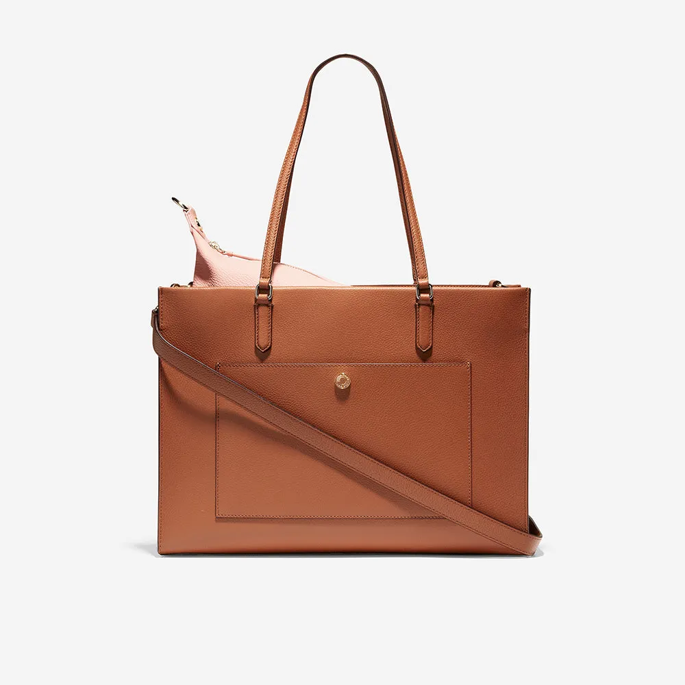 Cole Haan Three-In-One Tote British Tan/Misty Rose One Size