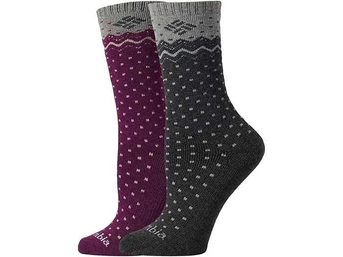 Columbia Dottie Wool Crew 2-Pack Women's