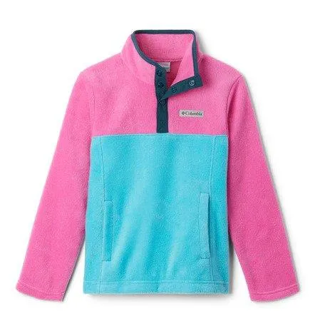 Columbia Kid's Steens Mountain 1/4 Snap Neck Fleece - Pink | George Fisher