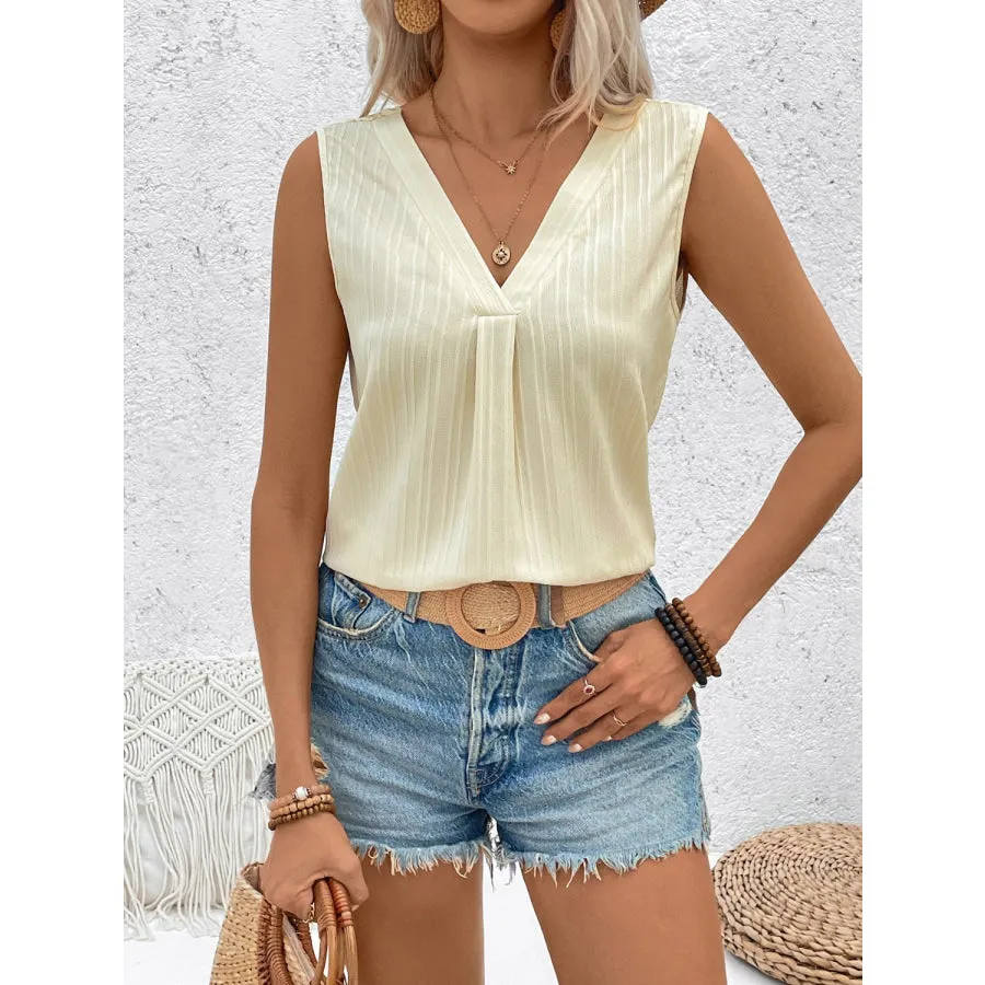 Cutout V-Neck Tank