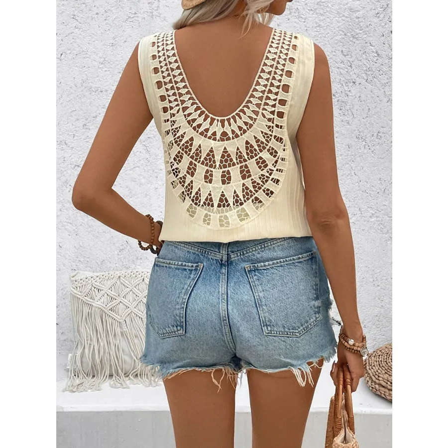 Cutout V-Neck Tank