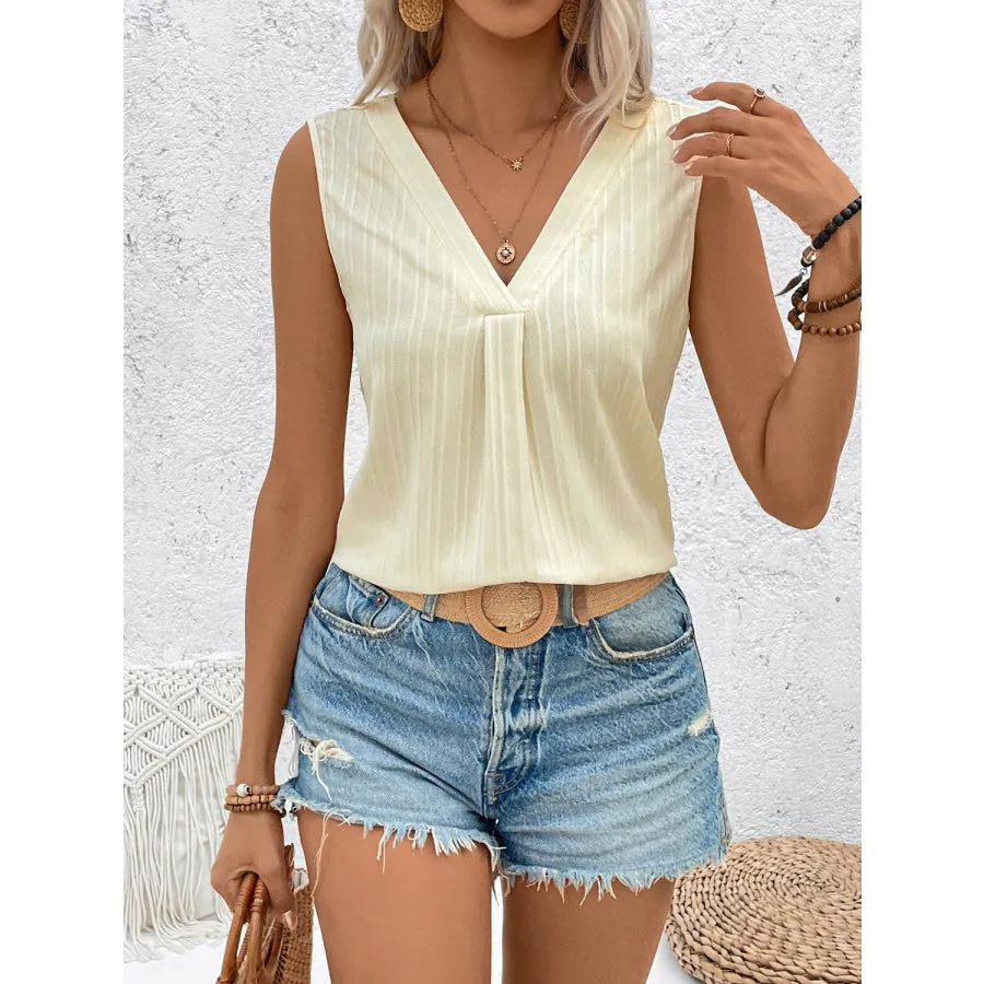 Cutout V-Neck Tank