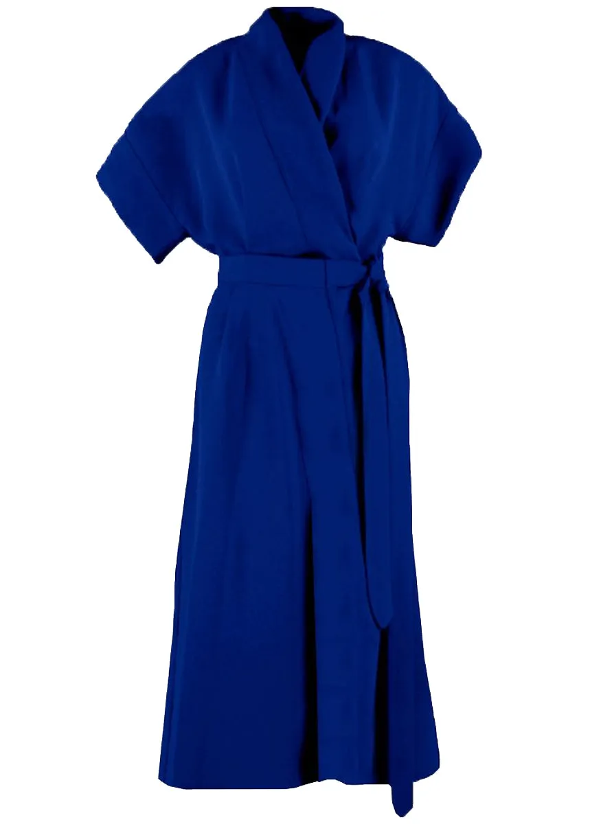 Edeline Lee Alexandria Draped Midi Wrap Dress