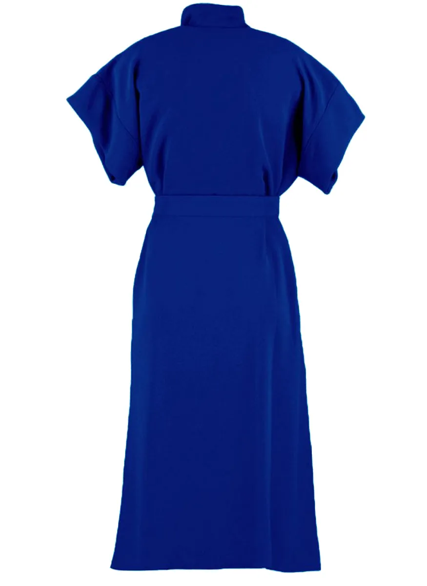 Edeline Lee Alexandria Draped Midi Wrap Dress