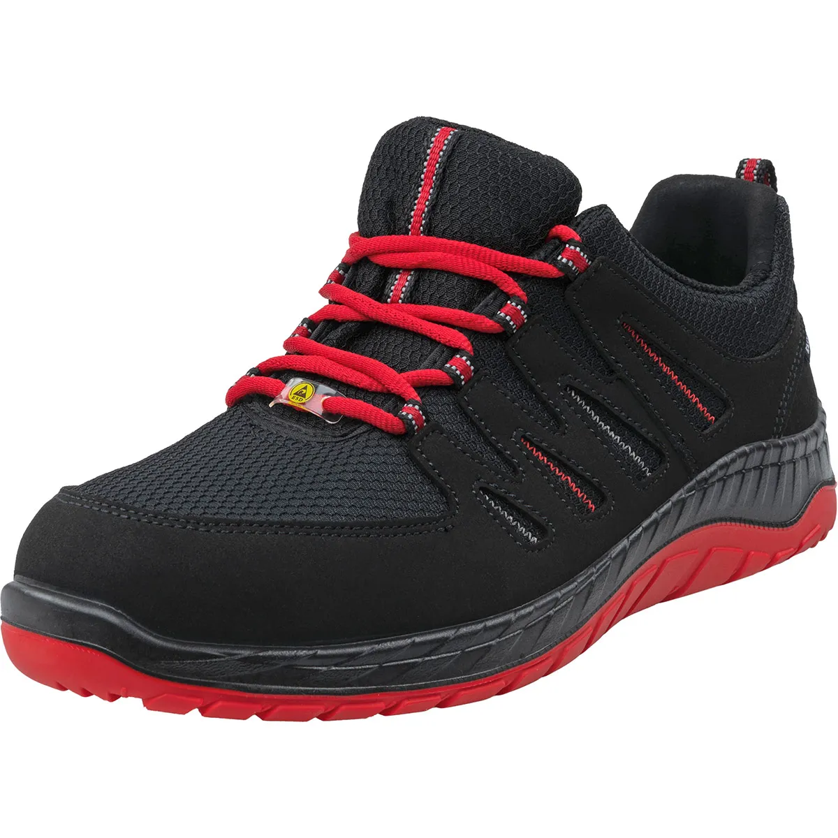 ELTEN Maddox Black/Red S3 ESD Safety Trainers 13 (48)