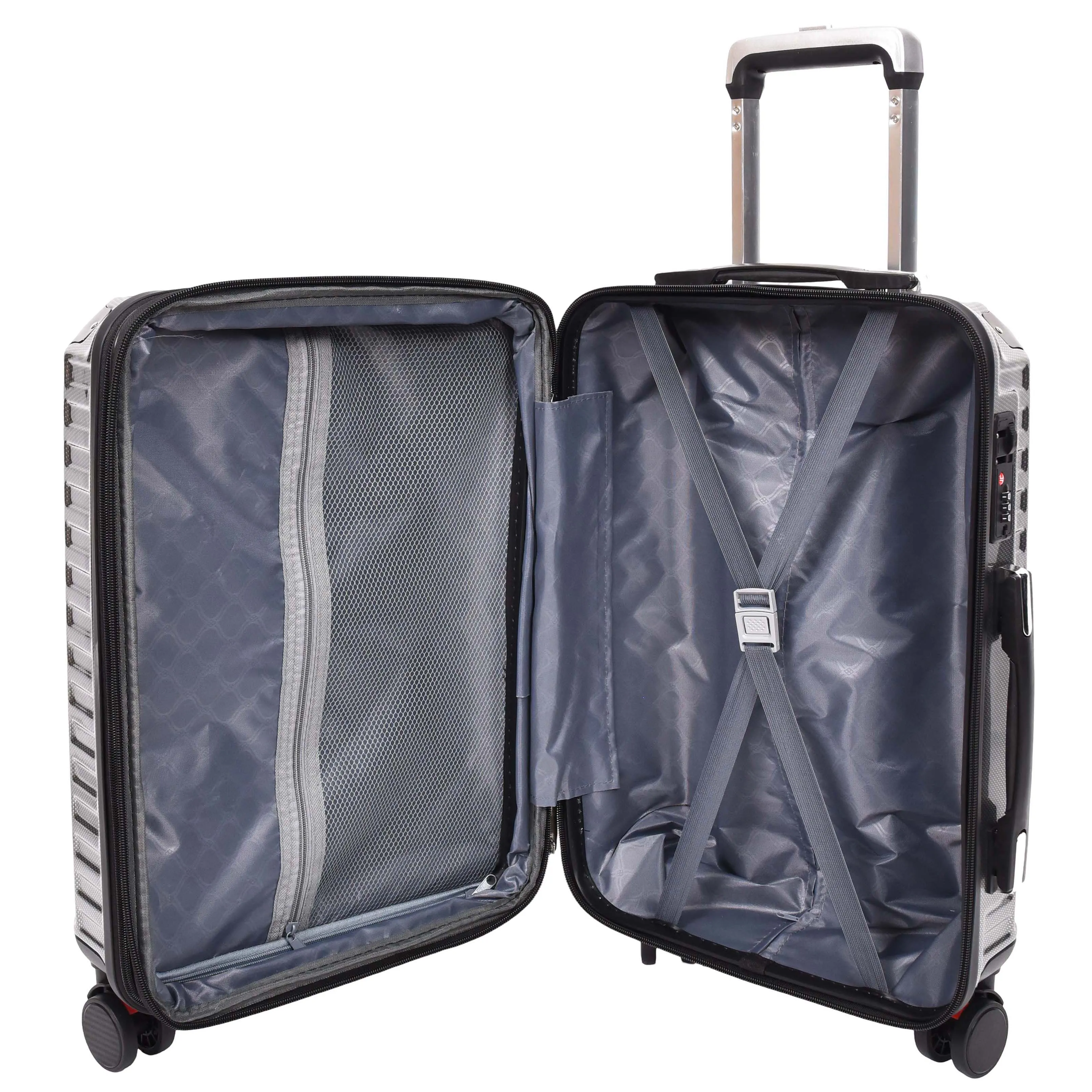 Four Wheel Suitcase Hard Shell Luggage Explorer