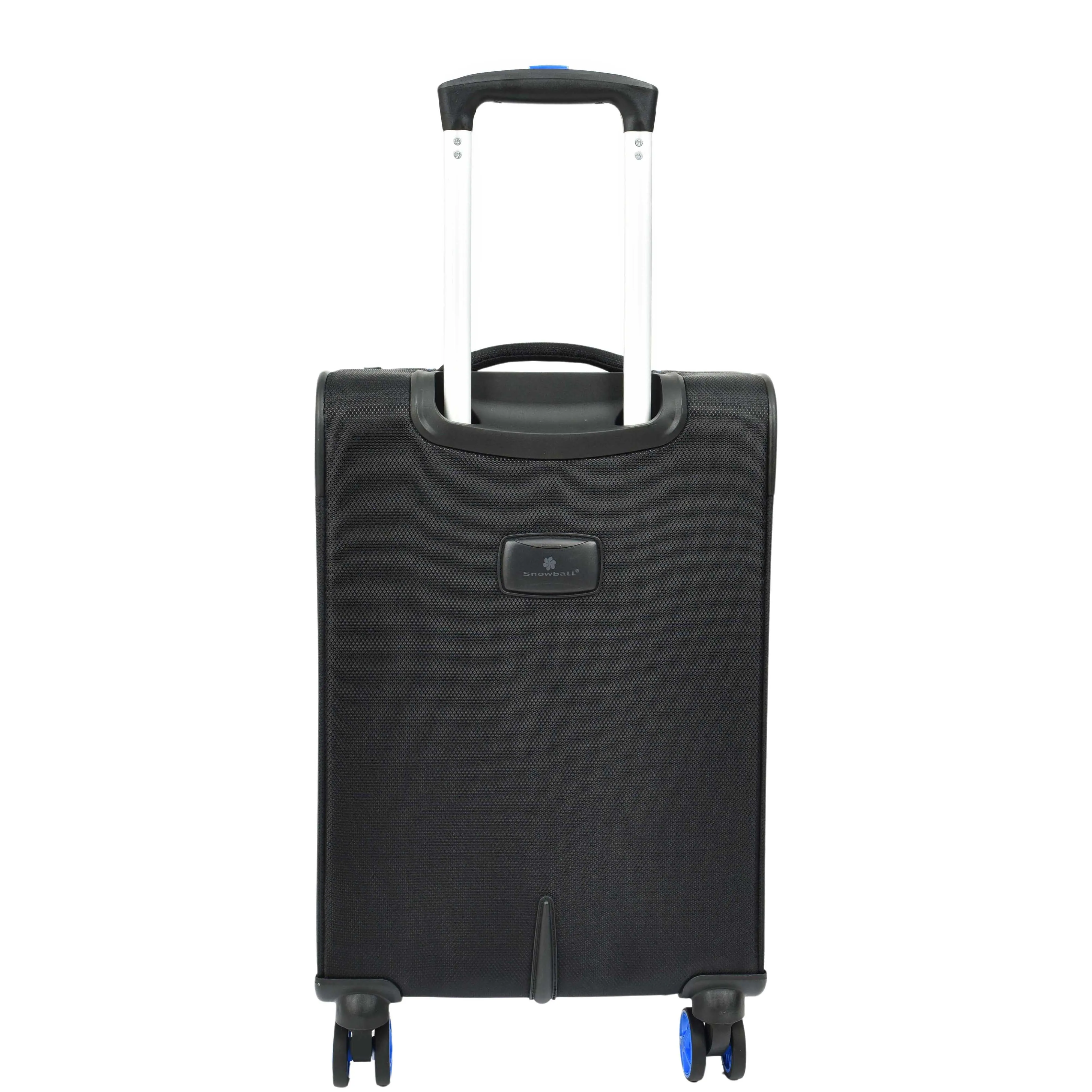 Four Wheel Suitcase Lightweight Expandable Quito Black