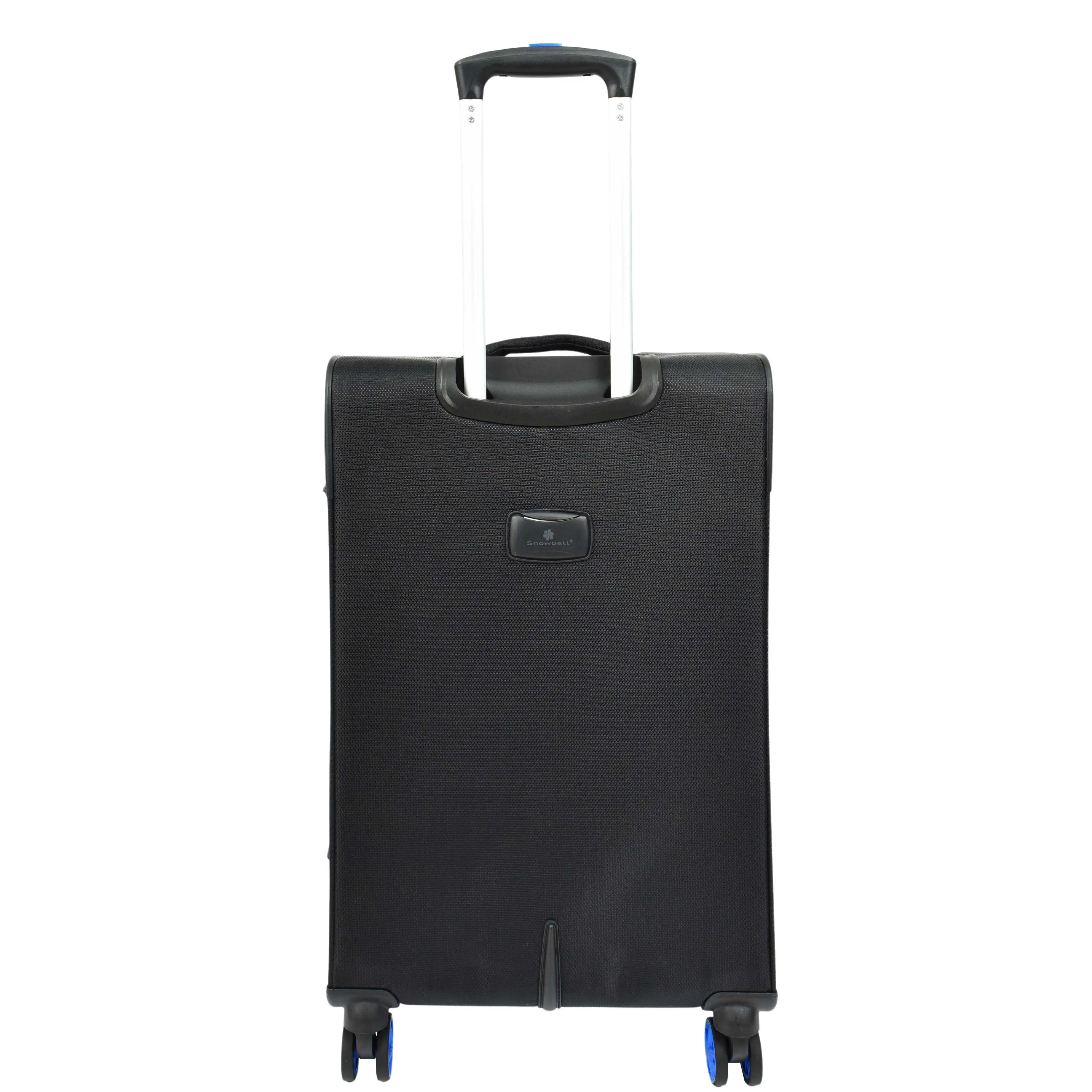 Four Wheel Suitcase Lightweight Expandable Quito Black