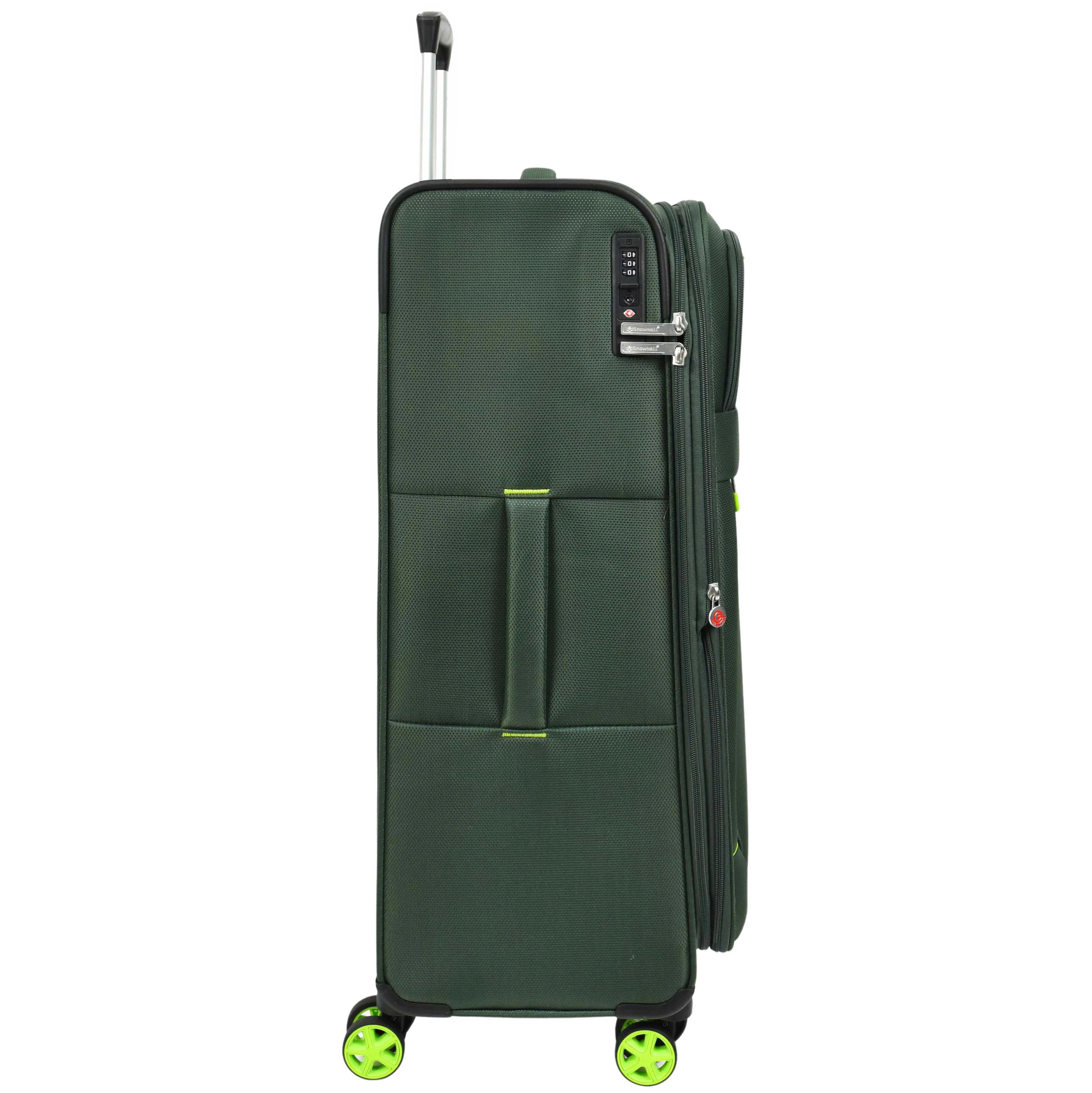 Four Wheel Suitcase Lightweight Expandable Quito Green