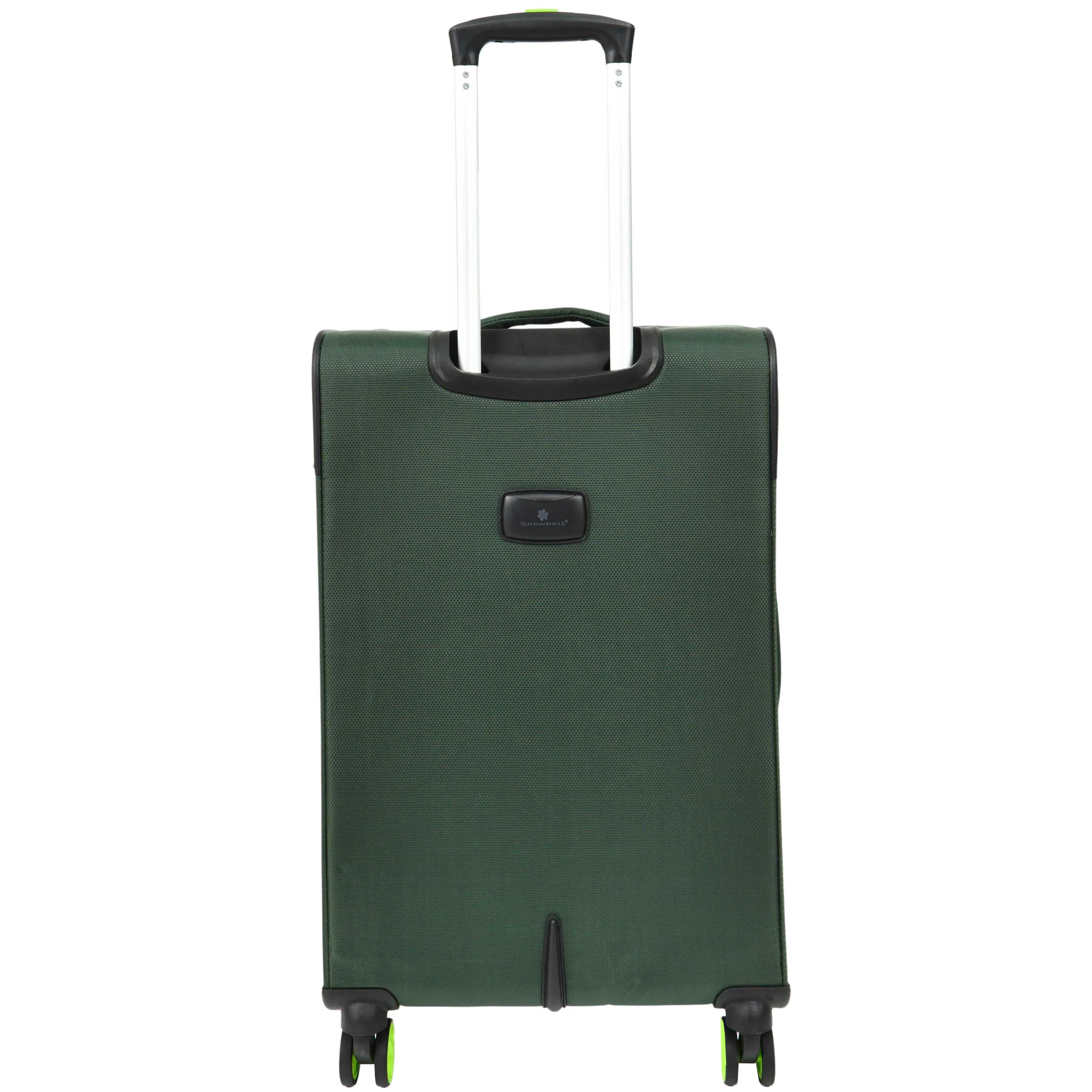 Four Wheel Suitcase Lightweight Expandable Quito Green