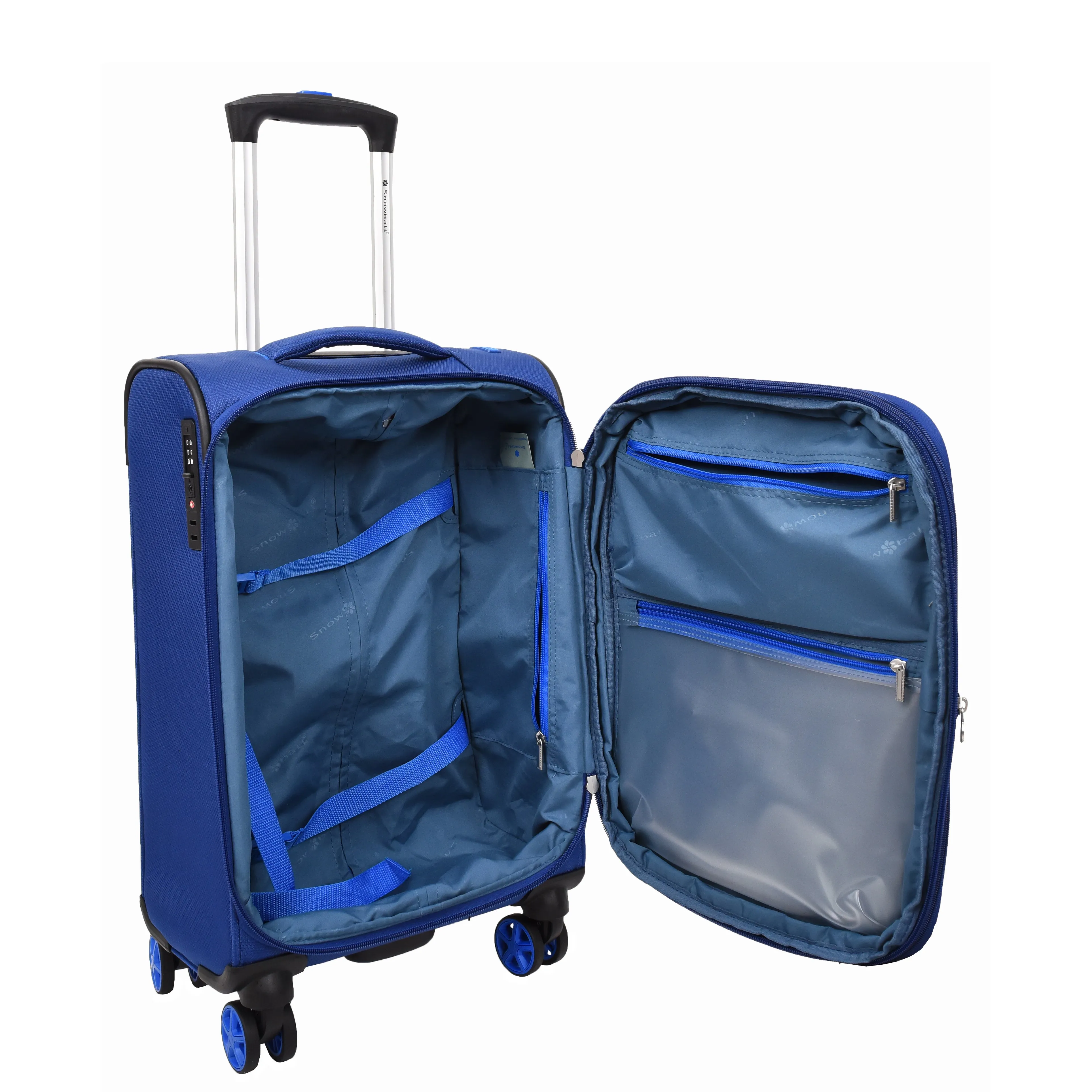 Four Wheel Suitcase Lightweight Expandable Quito Navy