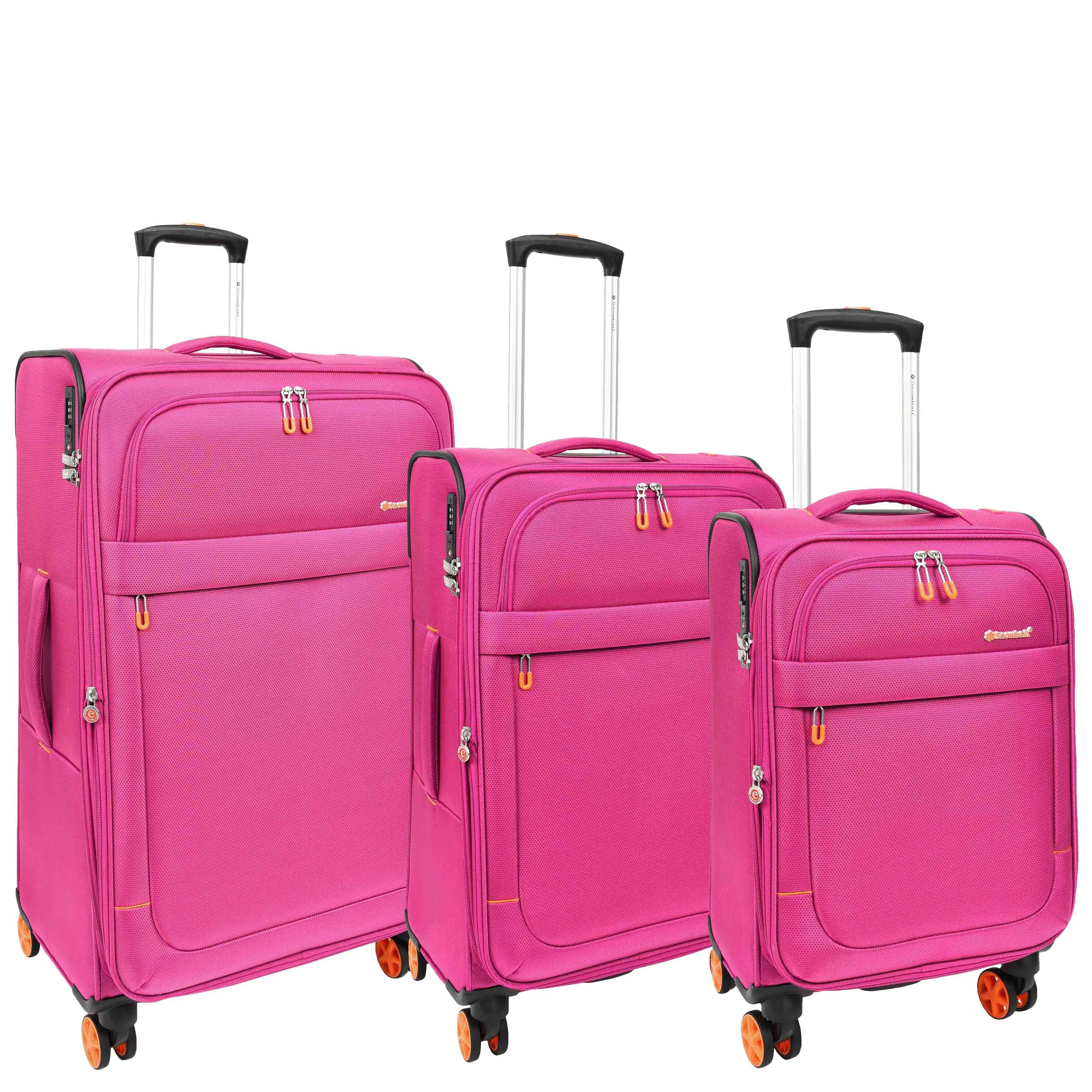 Four Wheel Suitcase Lightweight Expandable Quito Pink