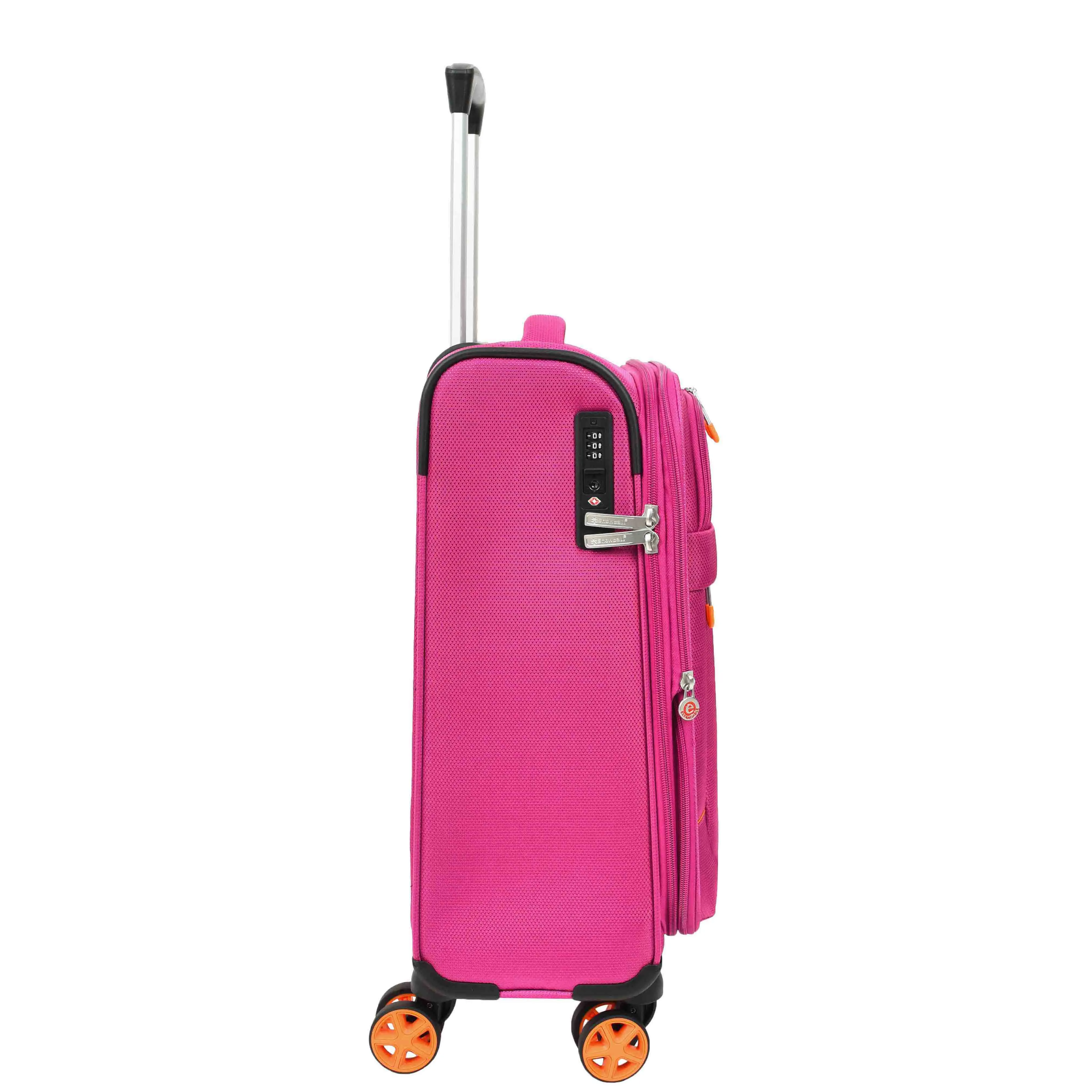 Four Wheel Suitcase Lightweight Expandable Quito Pink