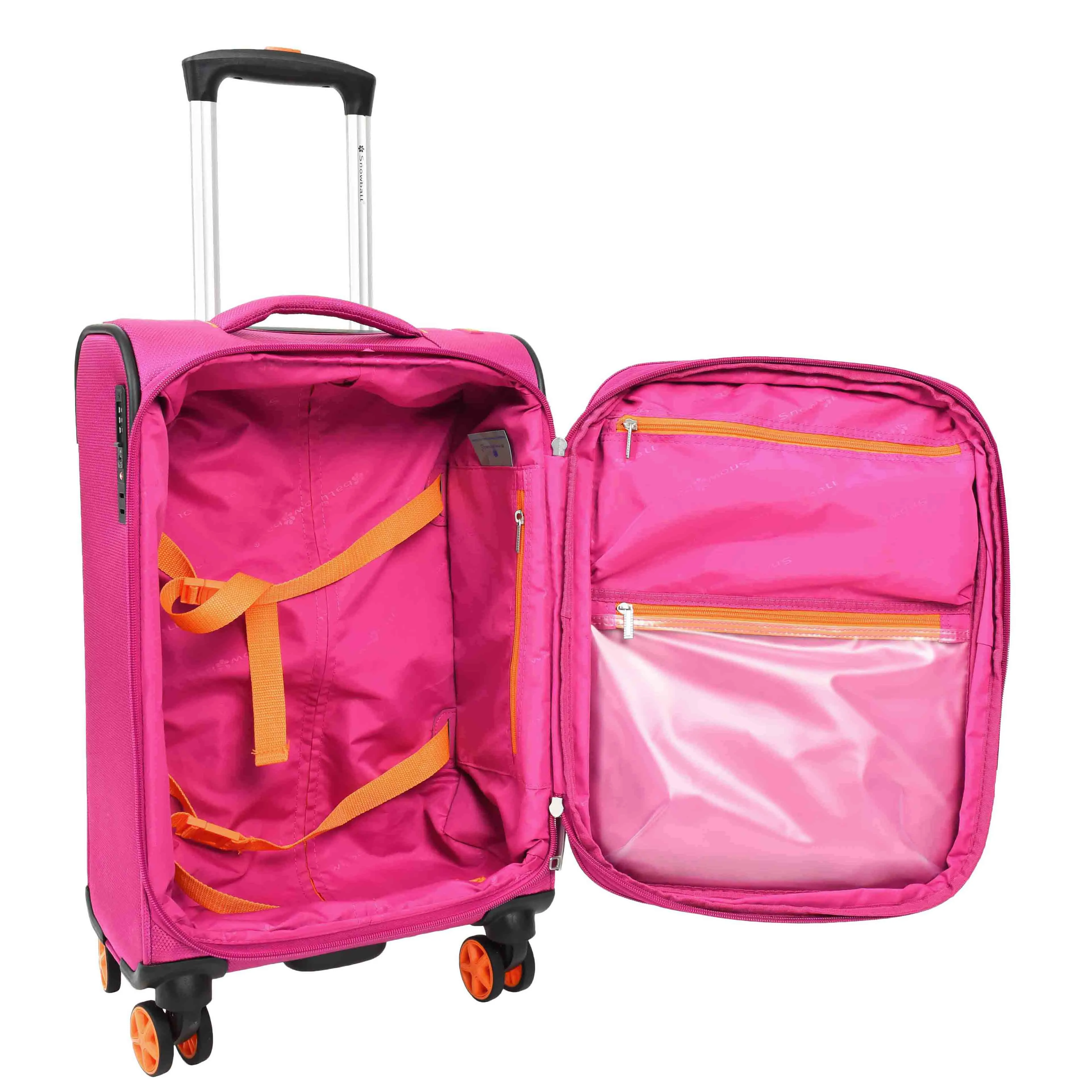 Four Wheel Suitcase Lightweight Expandable Quito Pink