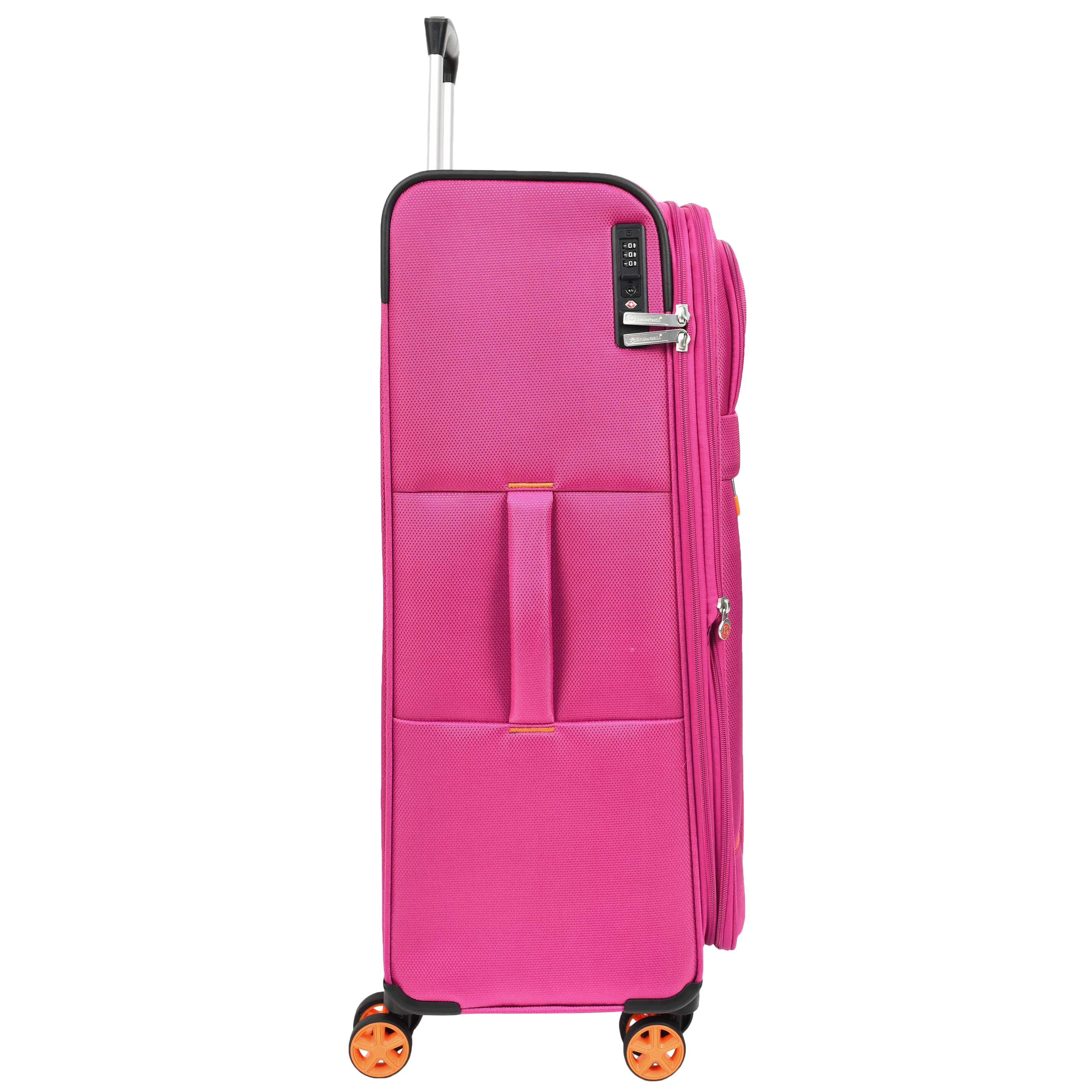 Four Wheel Suitcase Lightweight Expandable Quito Pink