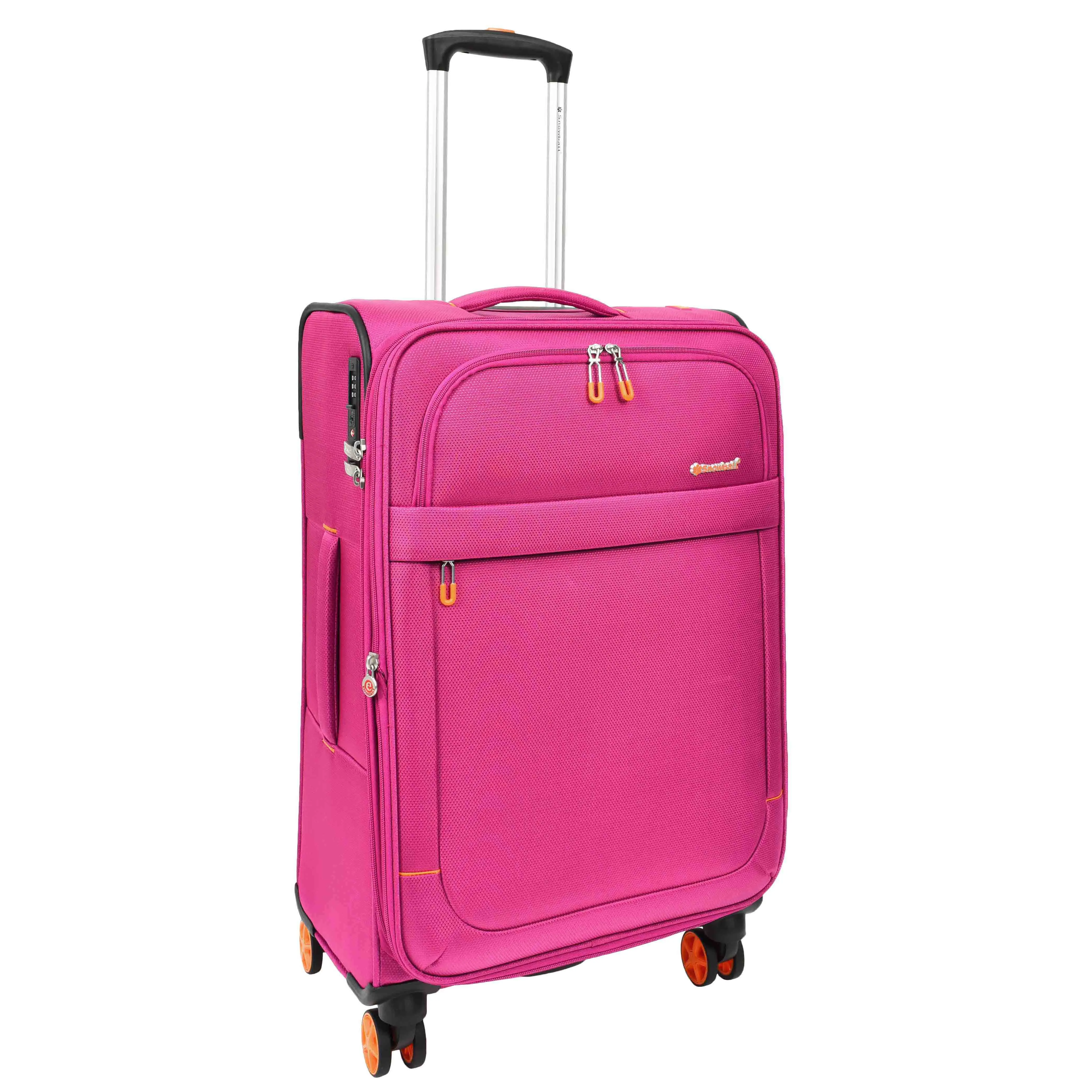 Four Wheel Suitcase Lightweight Expandable Quito Pink