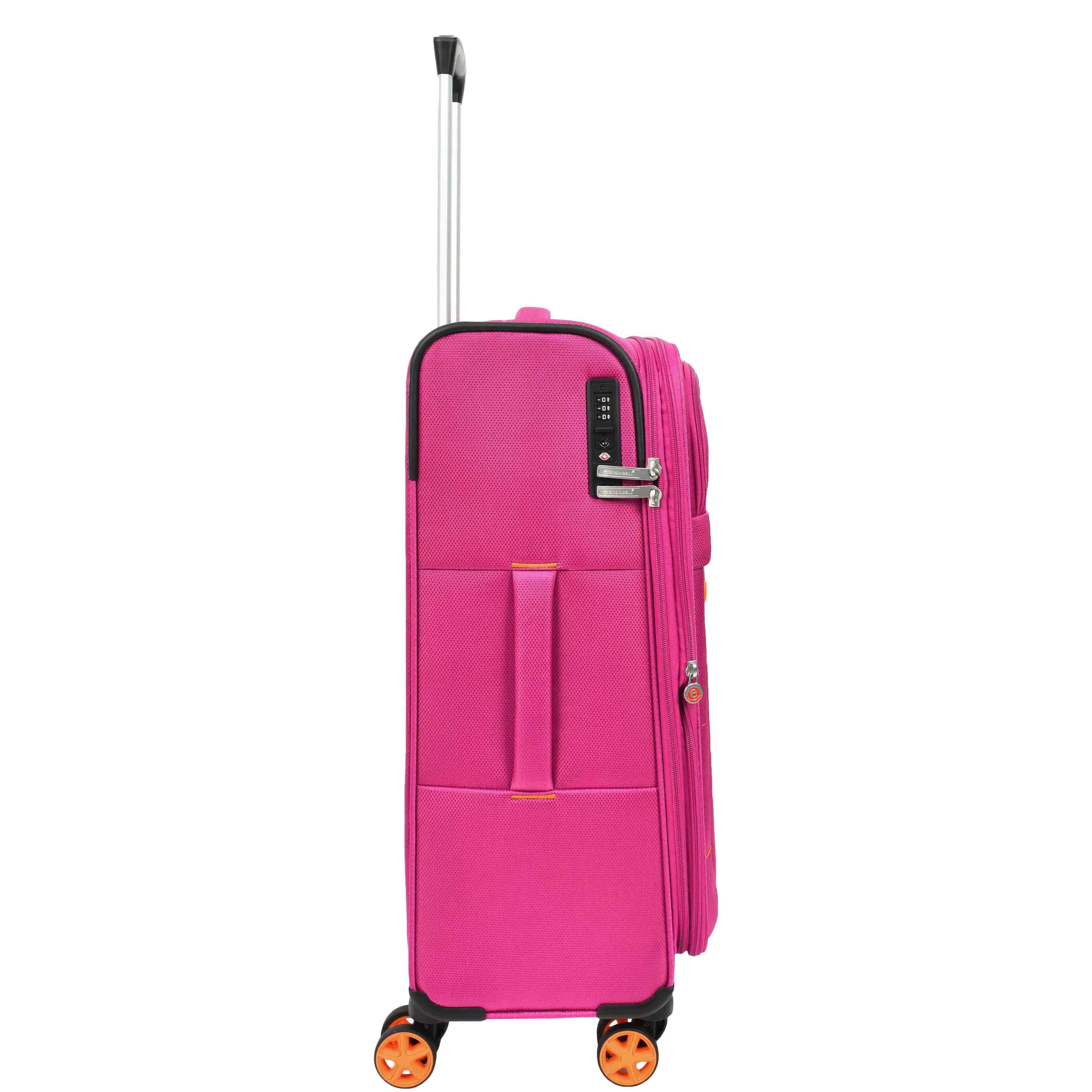 Four Wheel Suitcase Lightweight Expandable Quito Pink