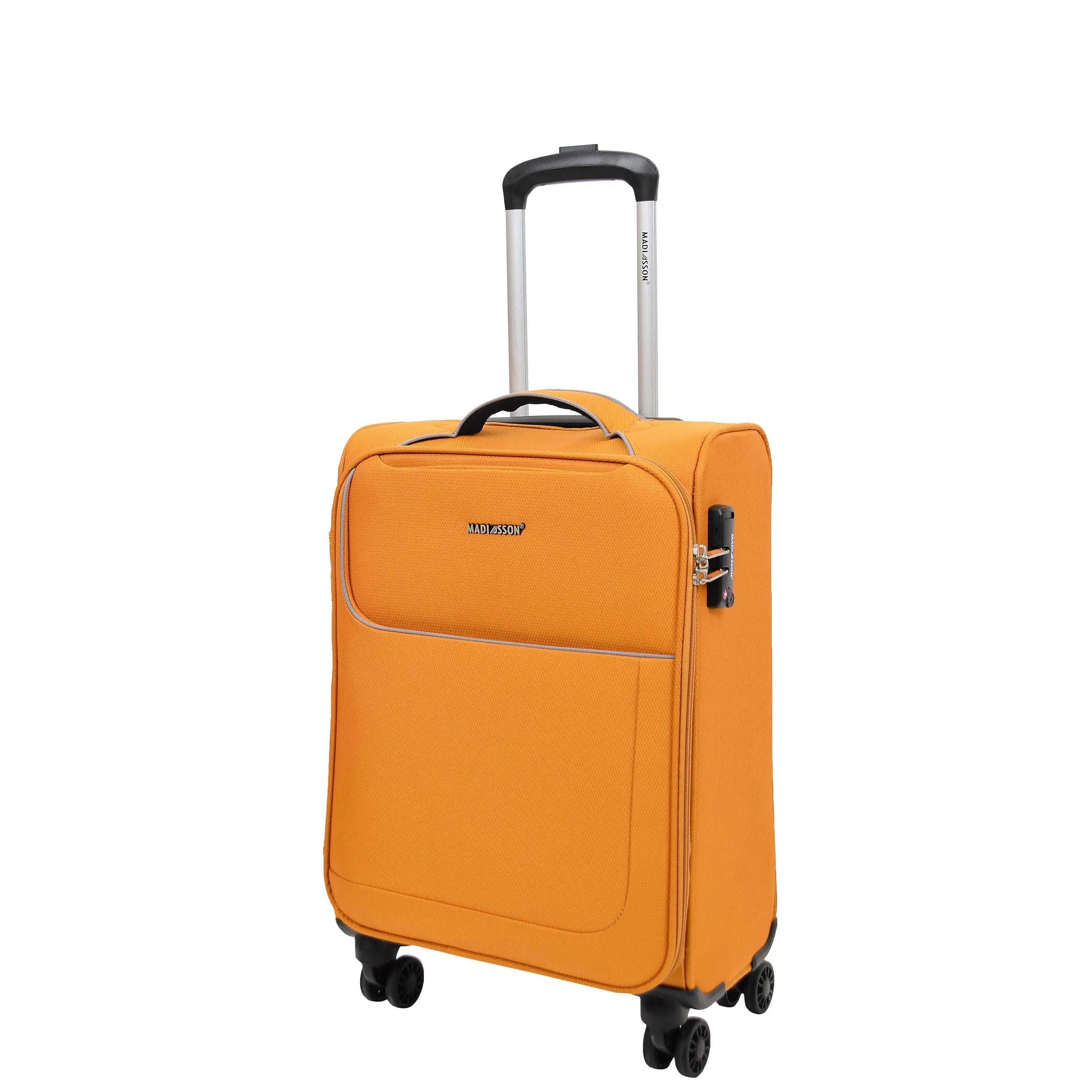 Four Wheel Suitcase Lightweight Soft Luggage HL22 Yellow