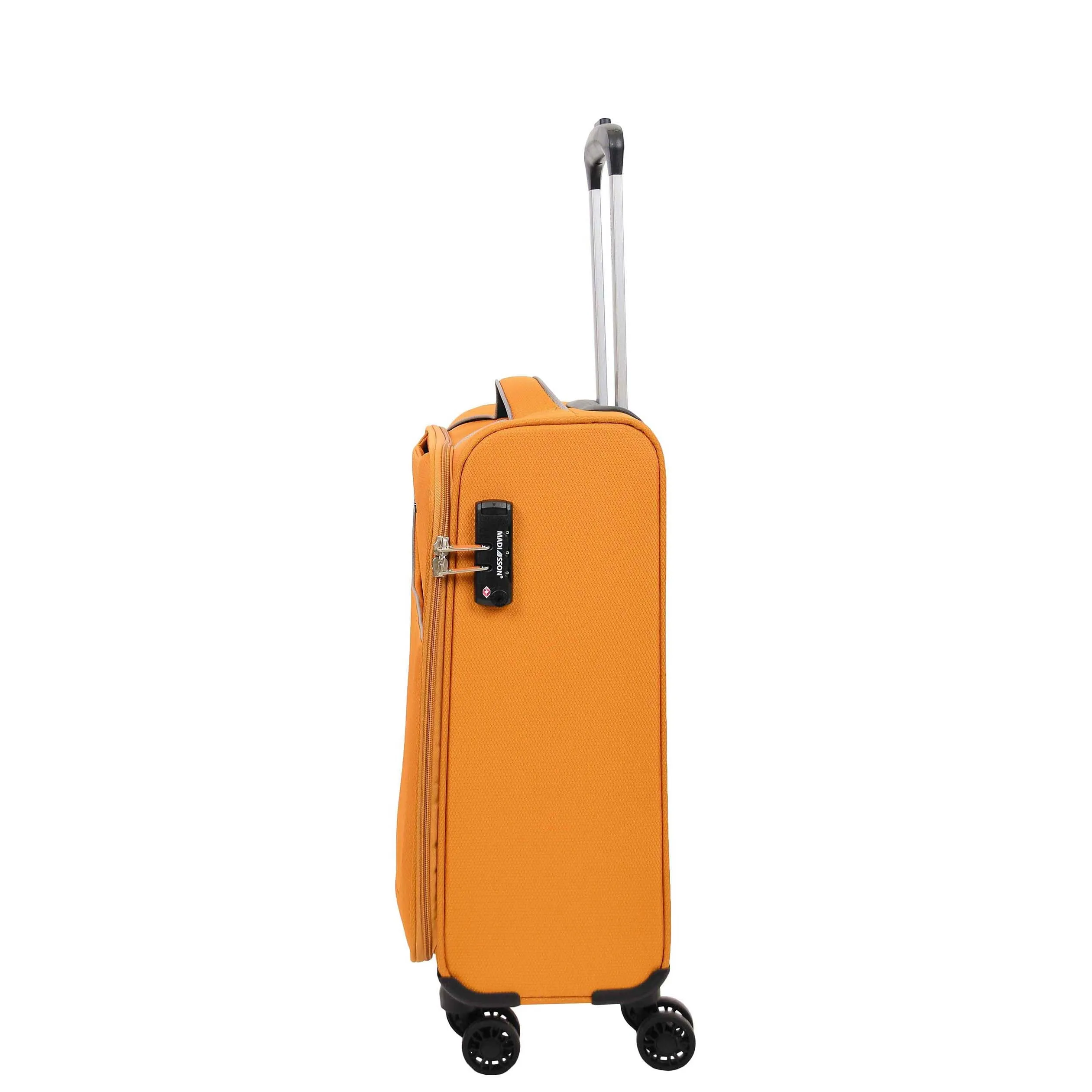 Four Wheel Suitcase Lightweight Soft Luggage HL22 Yellow