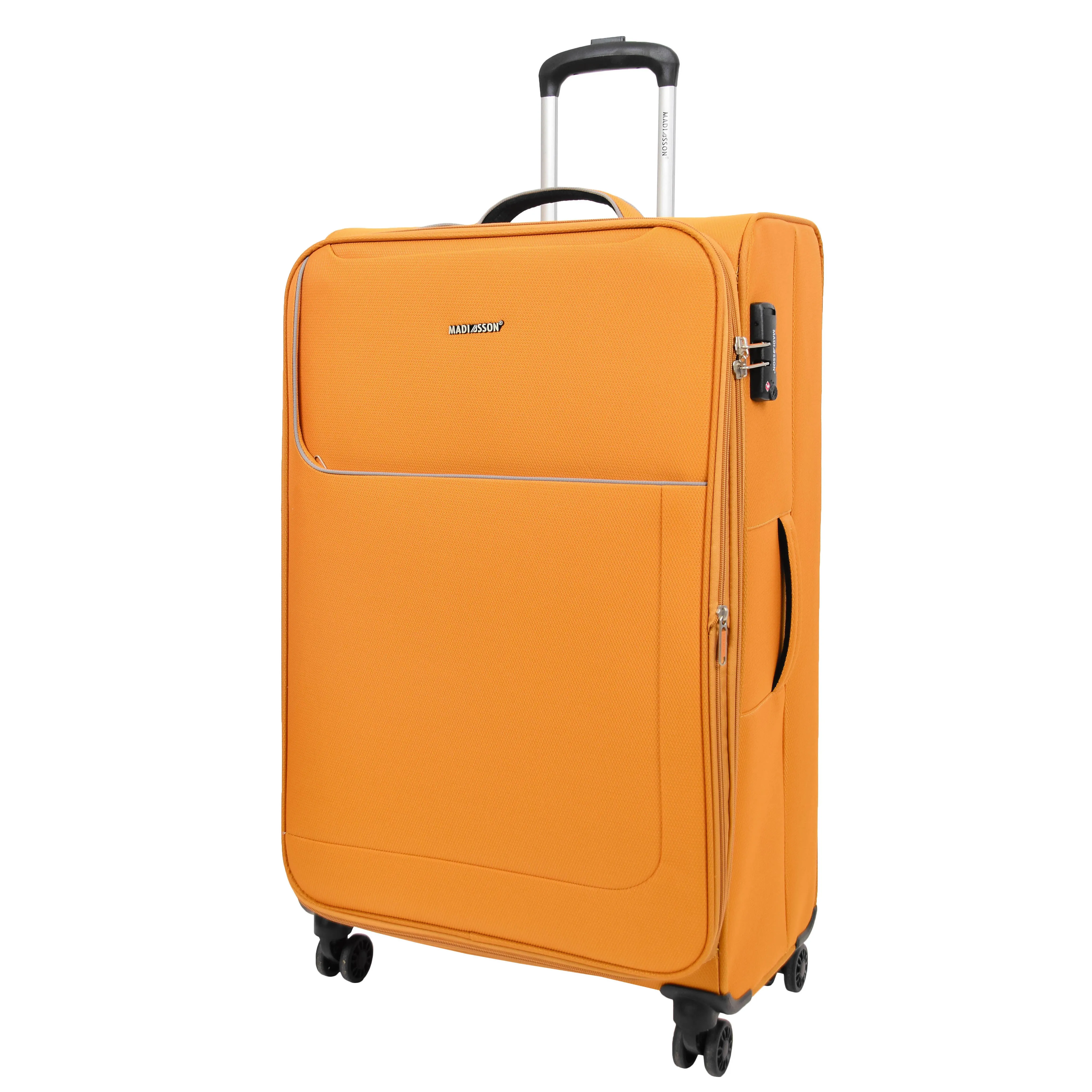 Four Wheel Suitcase Lightweight Soft Luggage HL22 Yellow