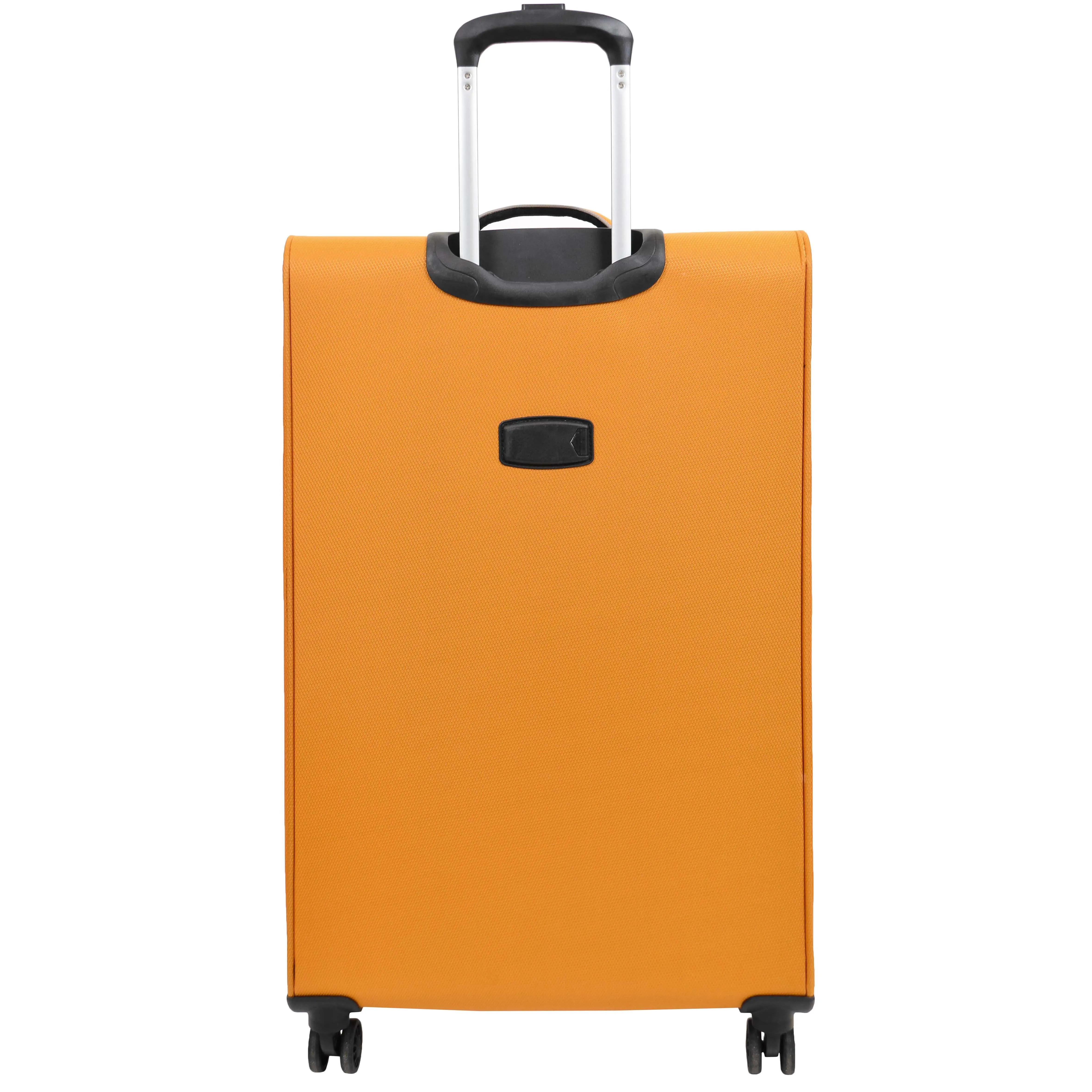 Four Wheel Suitcase Lightweight Soft Luggage HL22 Yellow