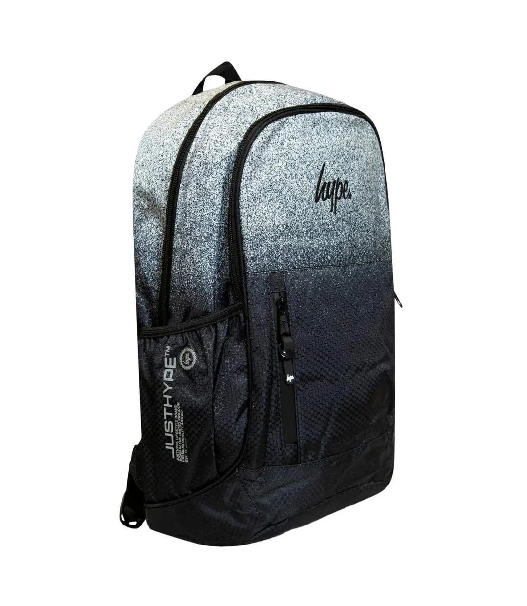 Fusion speckle fade backpack one size black/white Hype