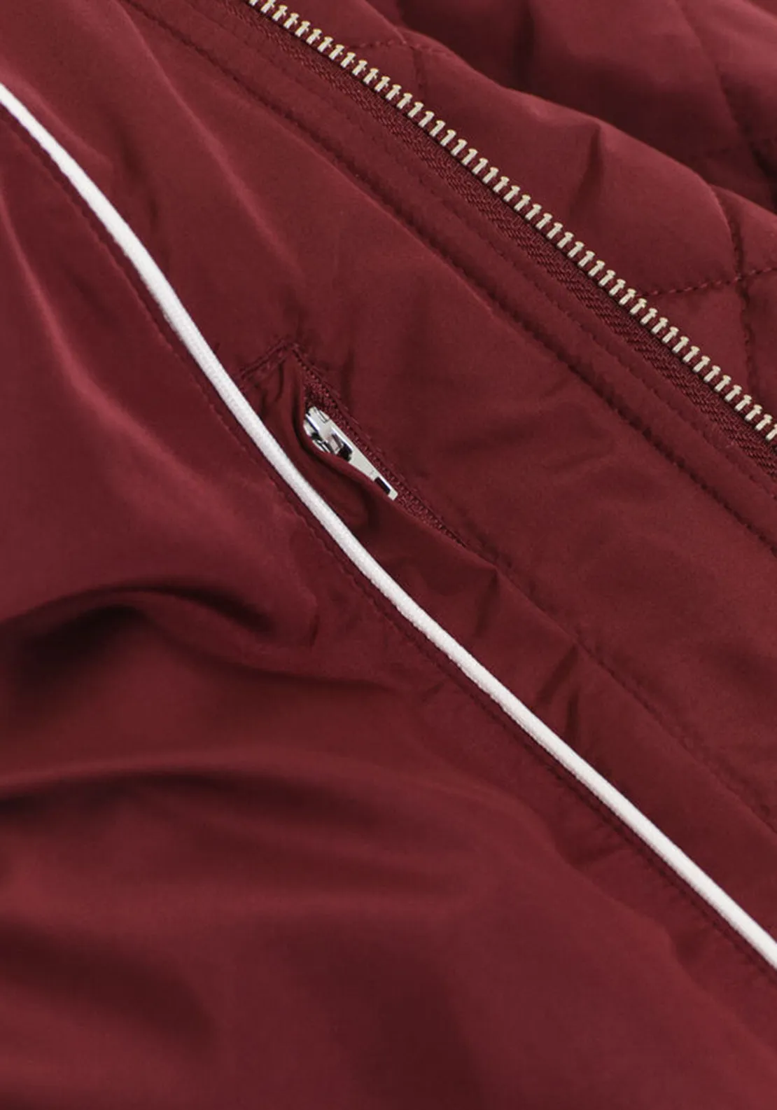 Gant Diamond Quilted Jacket, Wine Red