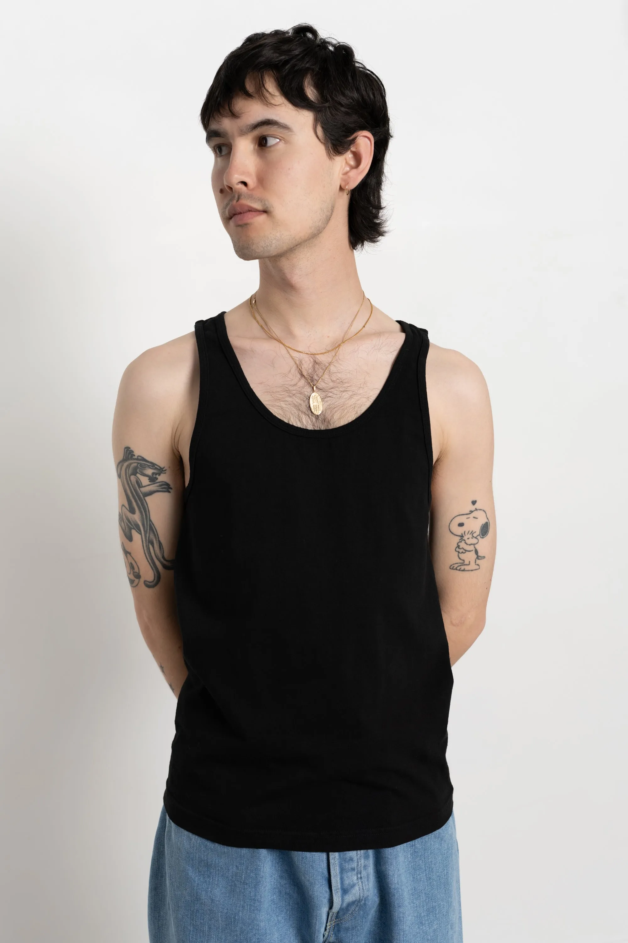 Garment Dyed Tank Black