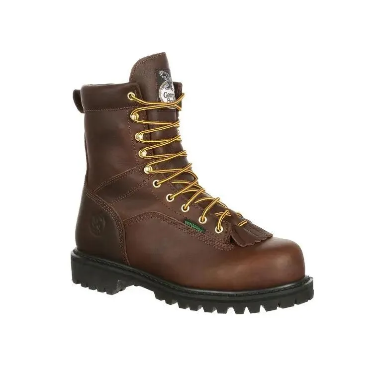 Georgia Boot Lace-To-Toe Steel Toe  Waterproof Work Boot G8341