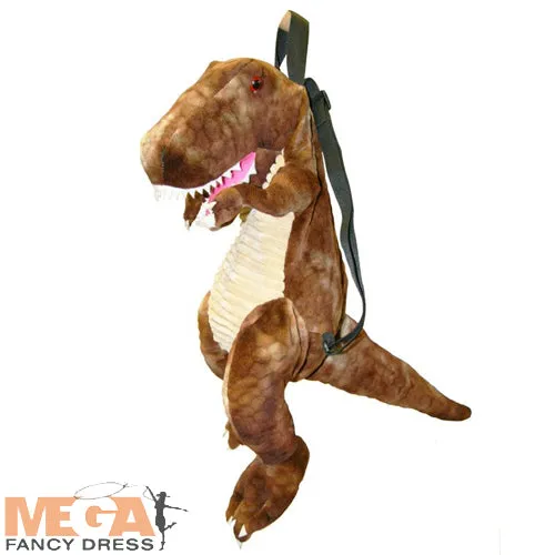 Great Gizmos Brown T-Rex Backpack Dinosaur Accessory