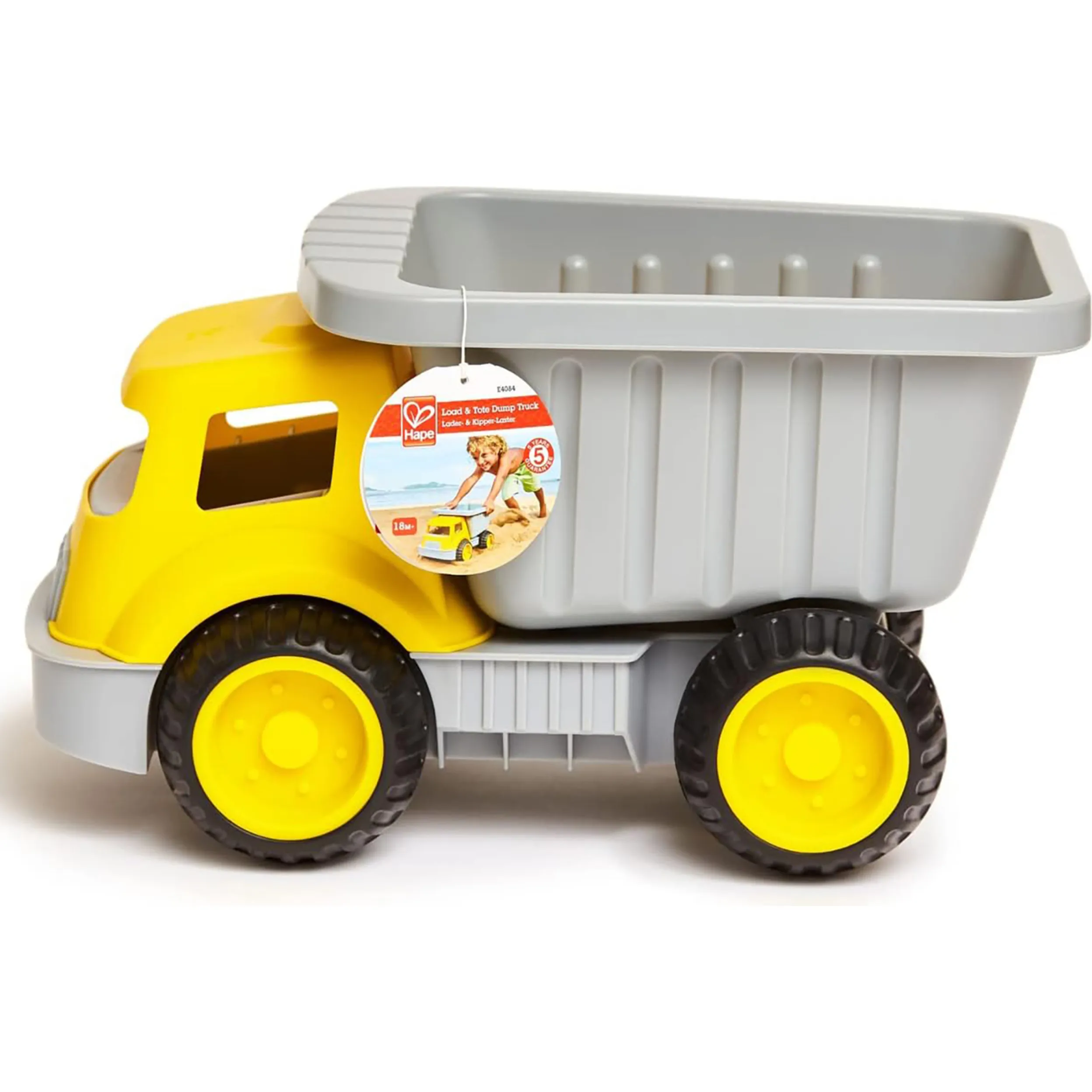 Hape Load & Tote Dump Truck - Sand & Beach Toy, Indoor/Outdoor