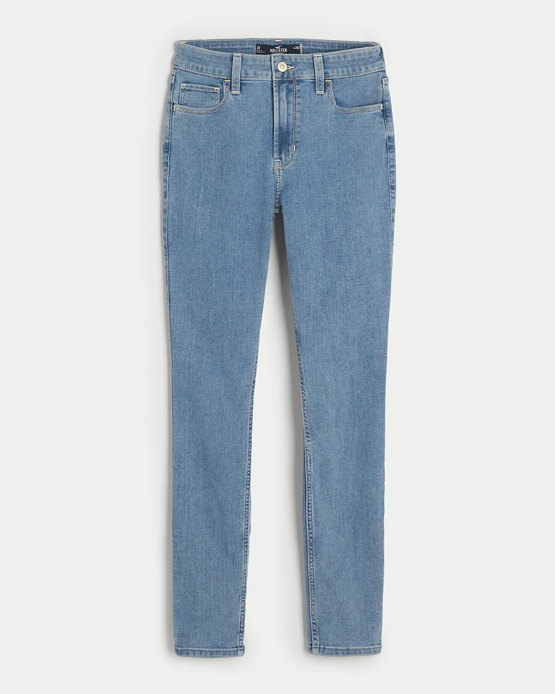 High-Rise Light Wash Super Skinny Jeans