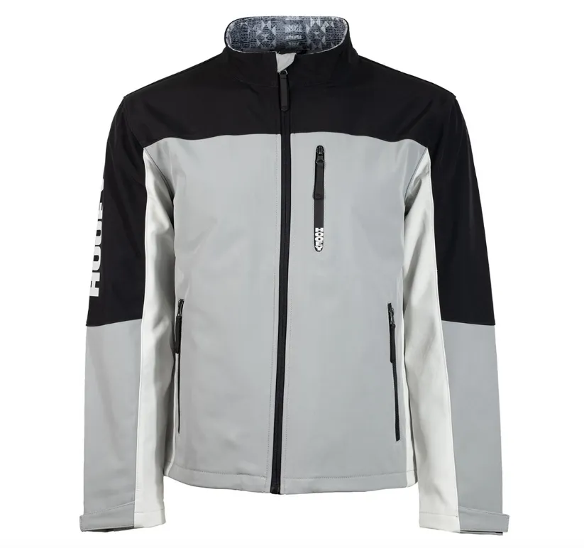 Hooey Mens Softshell Jacket - Grey and Black